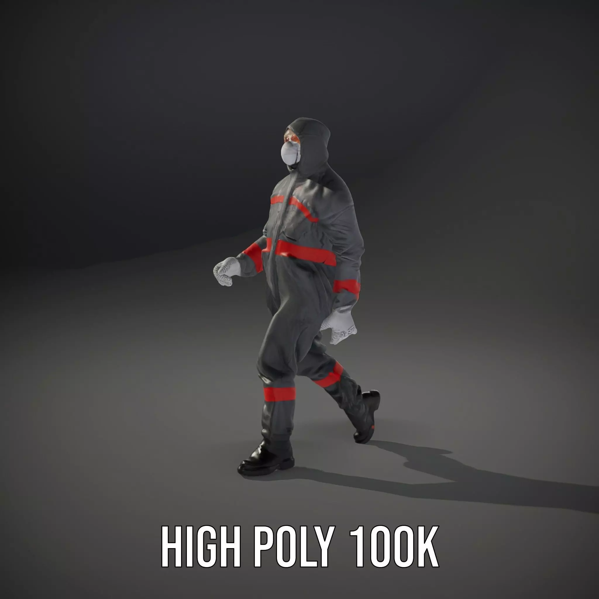Protective Suit model pack Low-poly 3D model_8