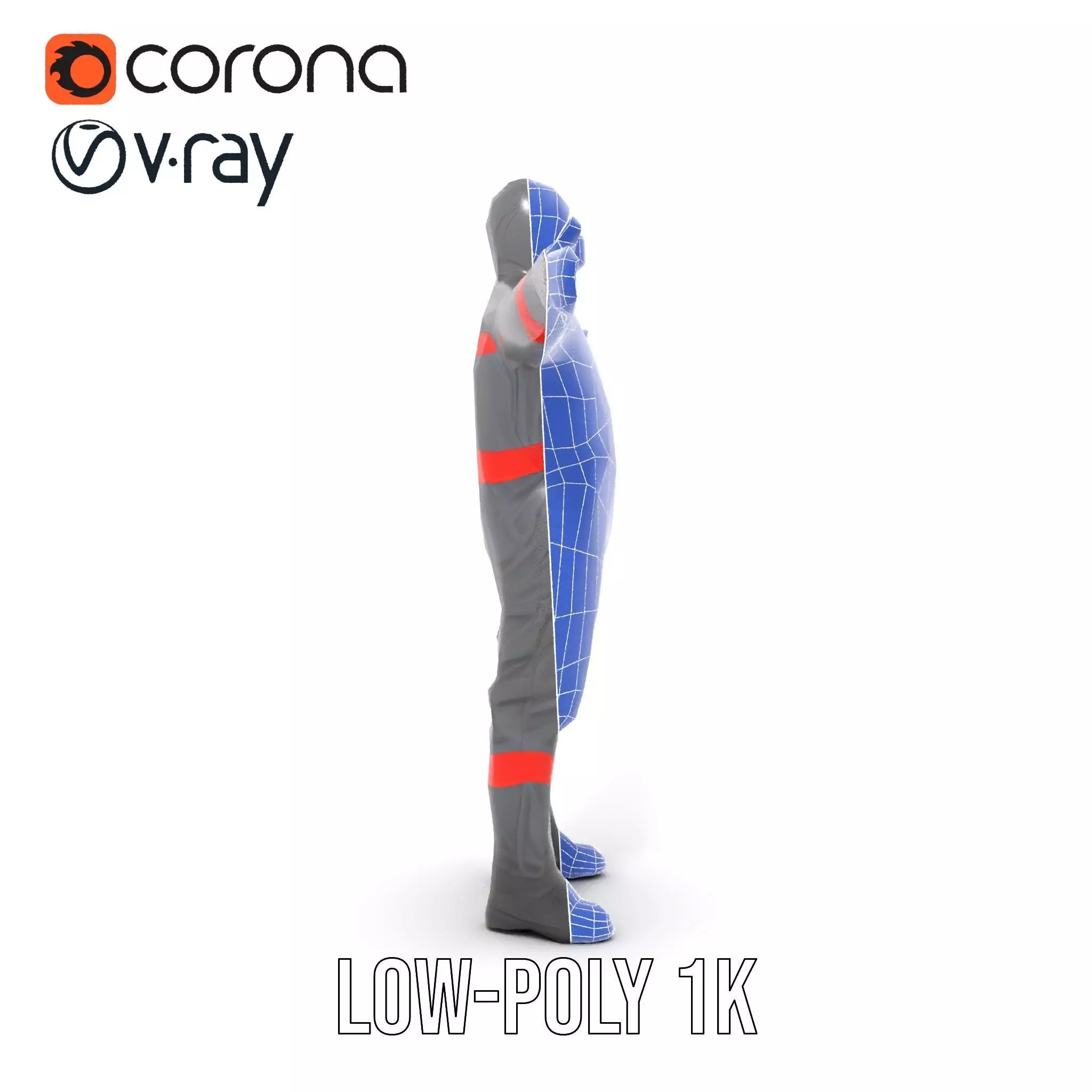 Protective Suit model pack Low-poly 3D model_18