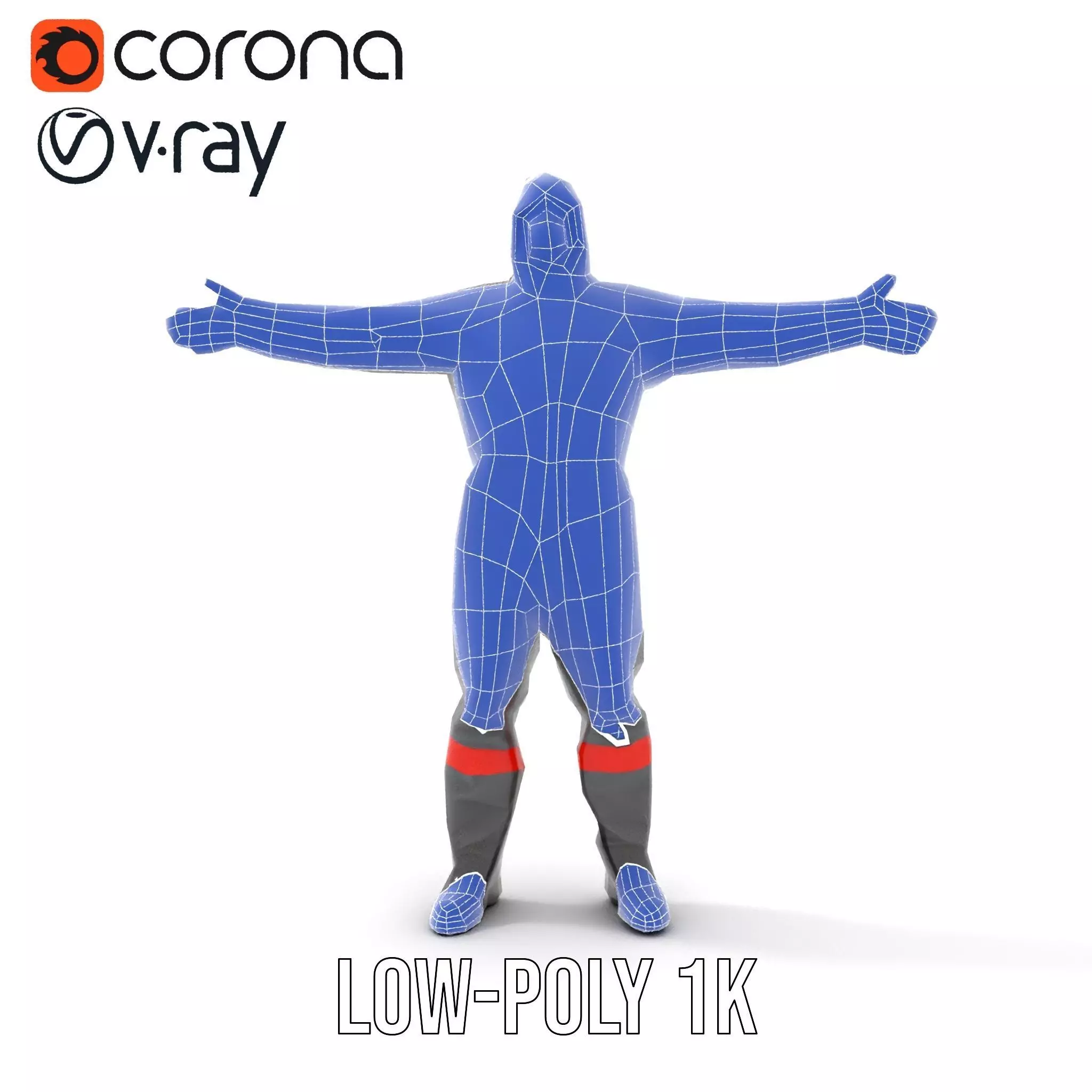 Protective Suit model pack Low-poly 3D model_30