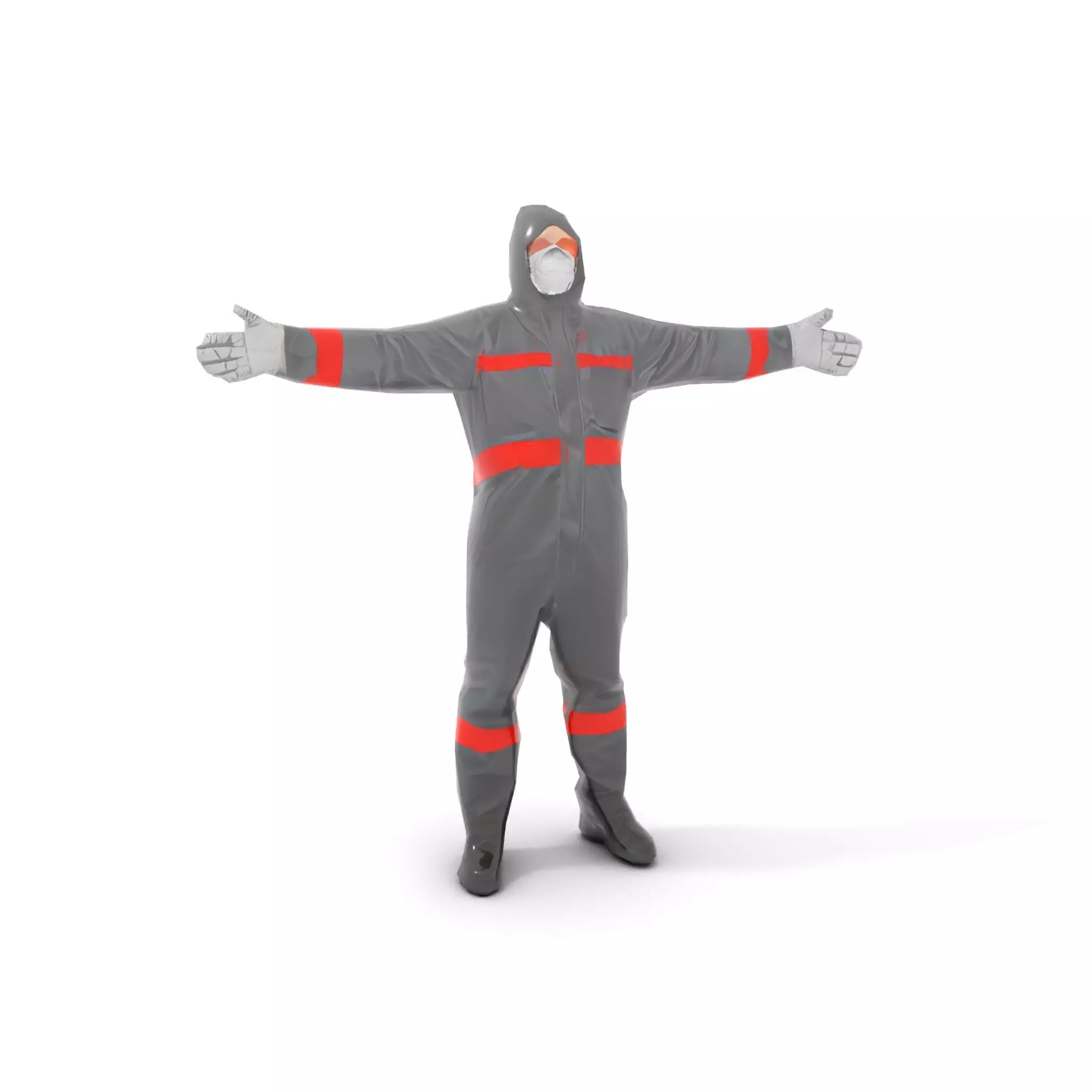Protective Suit model pack Low-poly 3D model_14