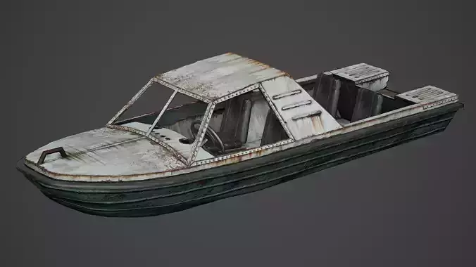 Motorboat Old Rusty