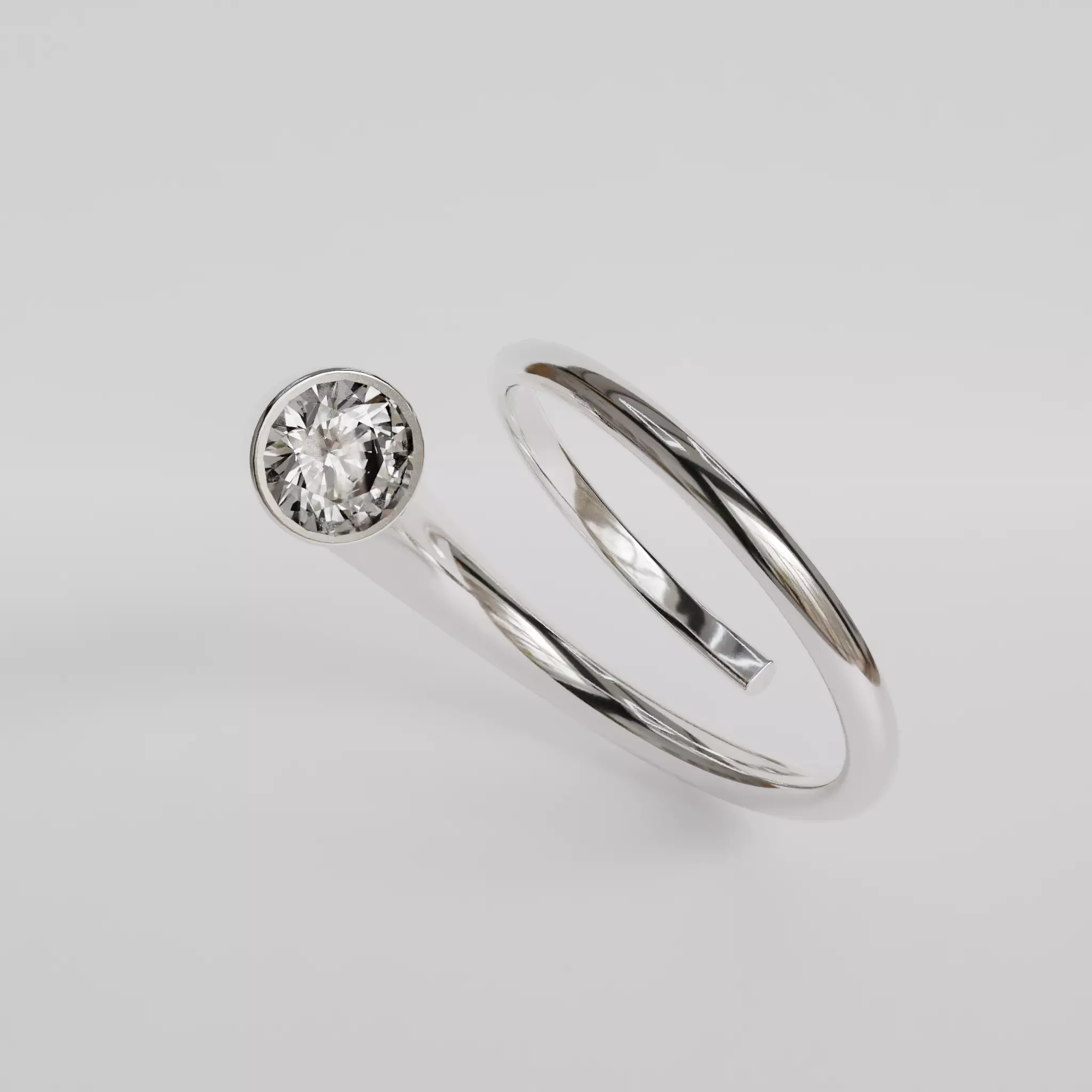 Spiral ring 3D print model_6