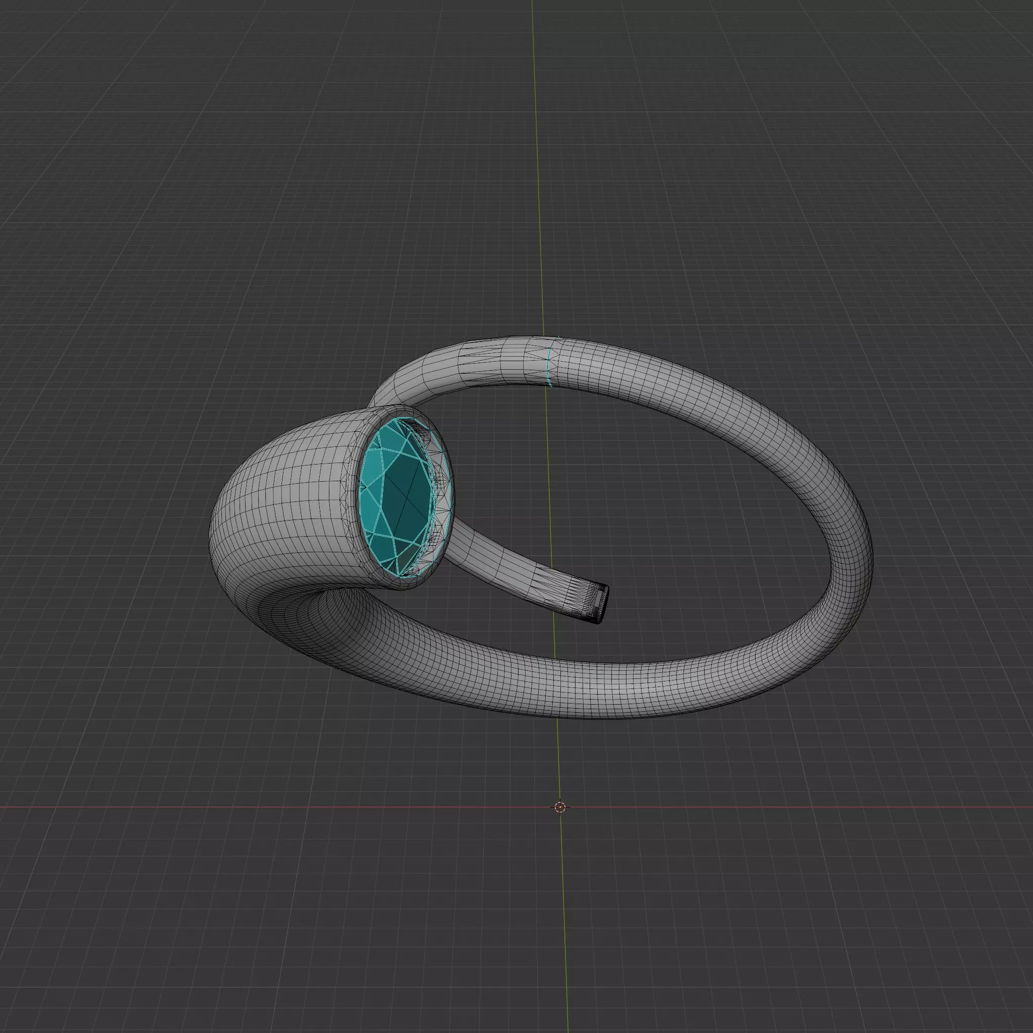 Spiral ring 3D print model_8