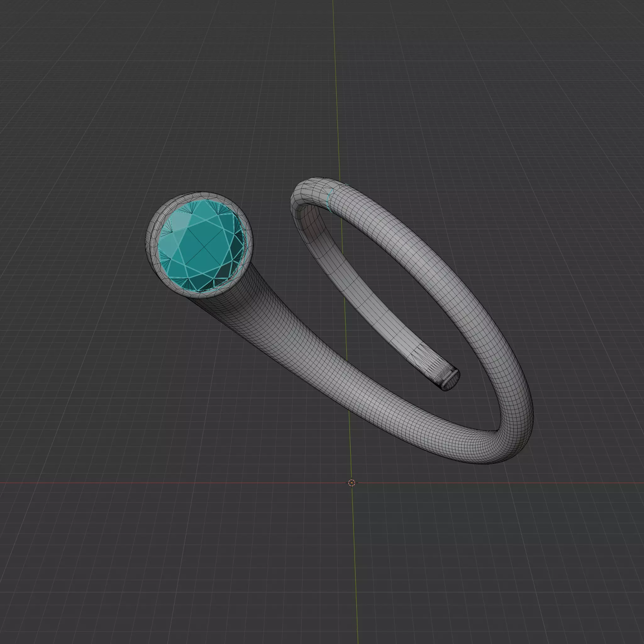 Spiral ring 3D print model_13