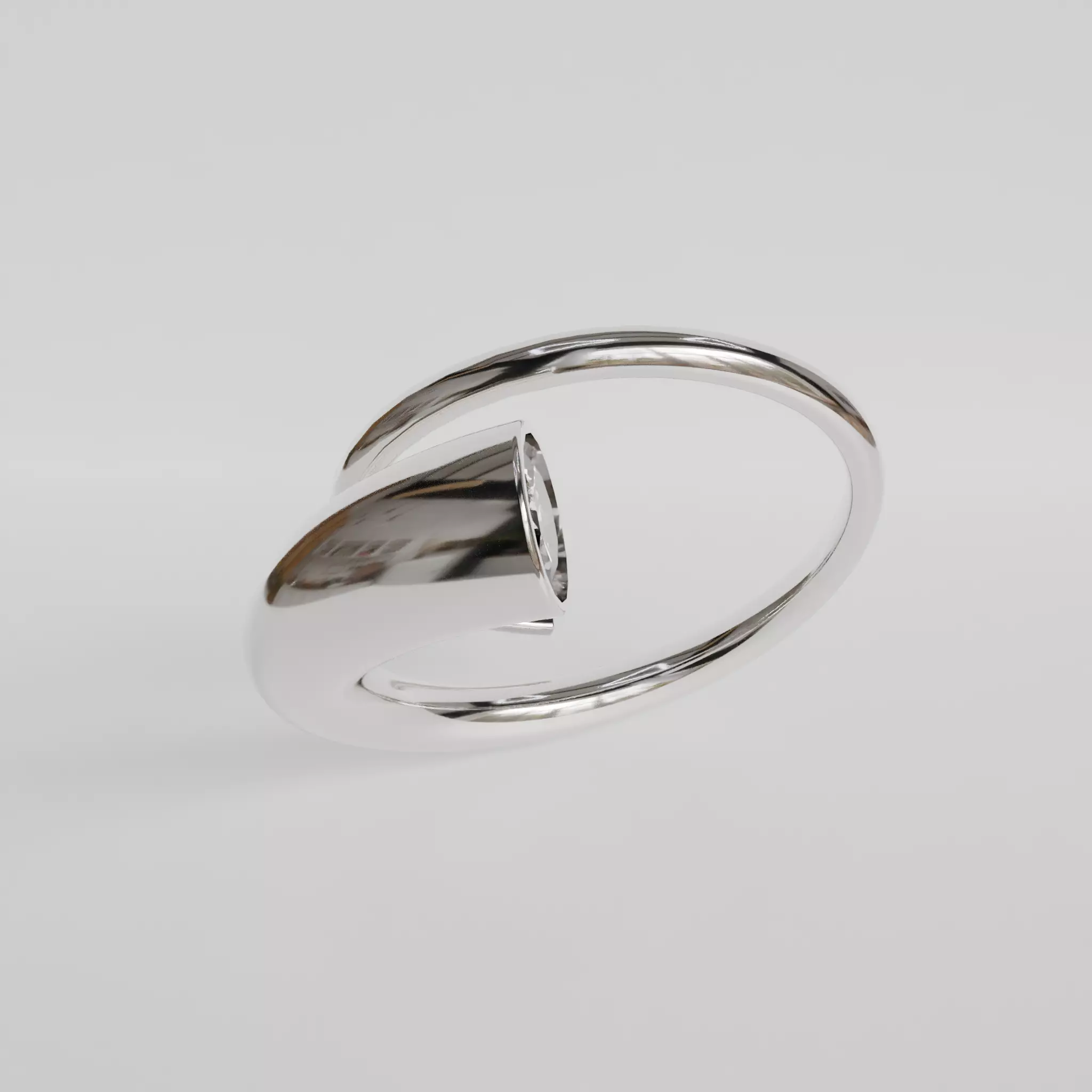 Spiral ring 3D print model_2