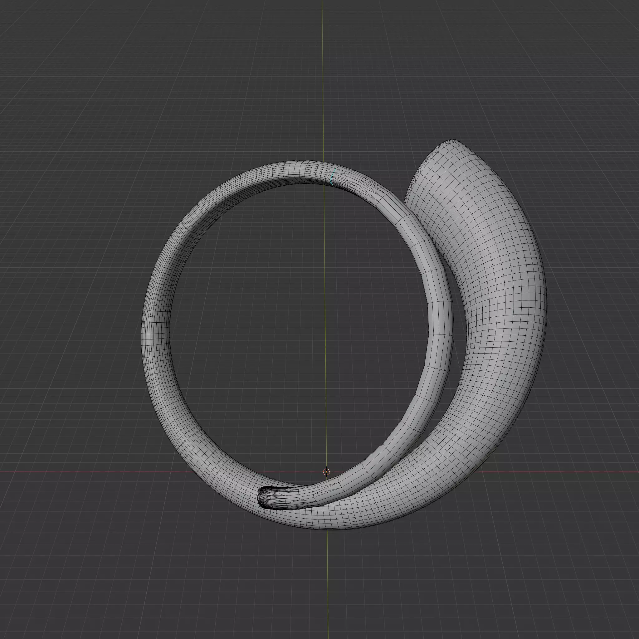 Spiral ring 3D print model_11