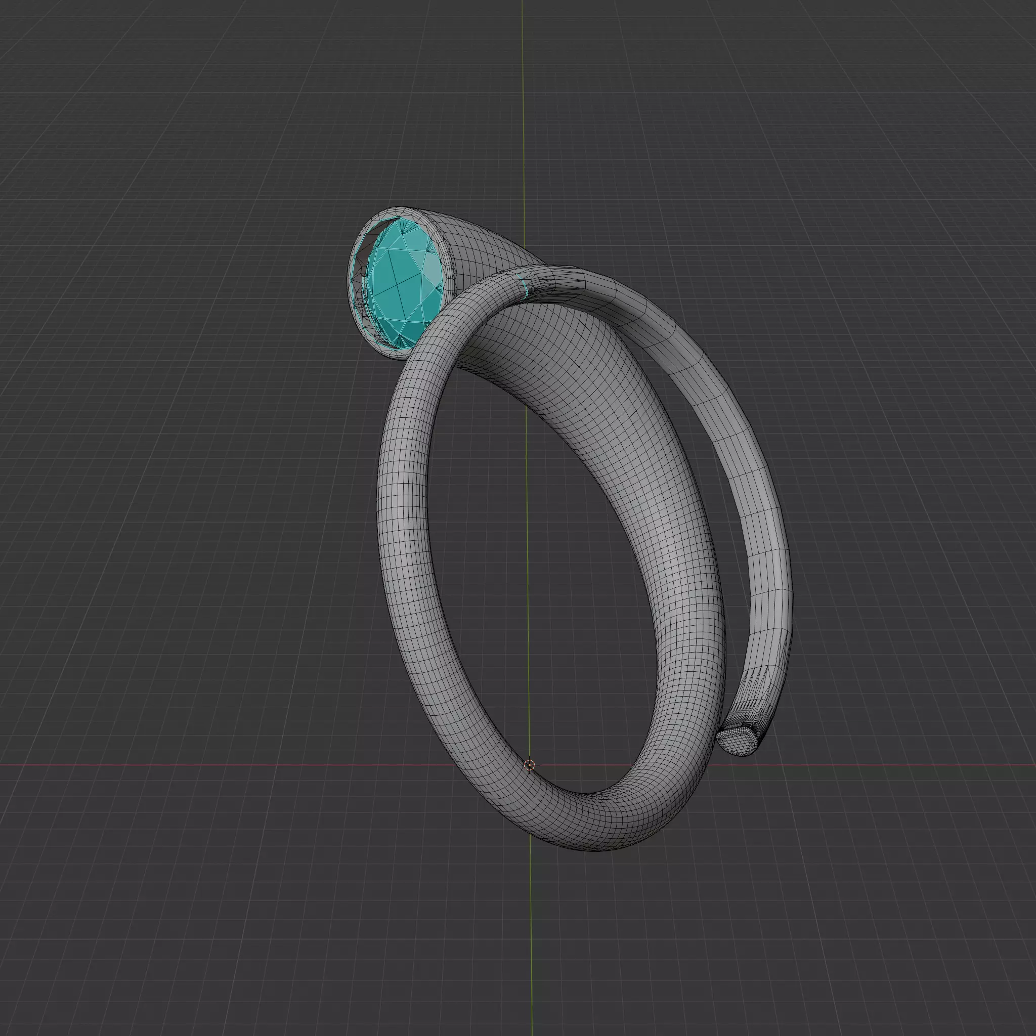 Spiral ring 3D print model_12