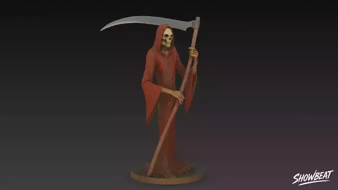 Grim Reaper Statue Standing Pose