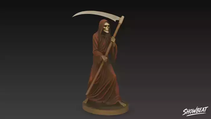 Grim Reaper Statue Walking Pose