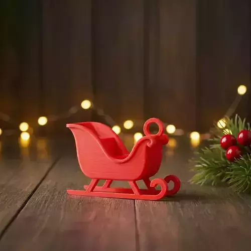 Ornament sleigh 3D print model