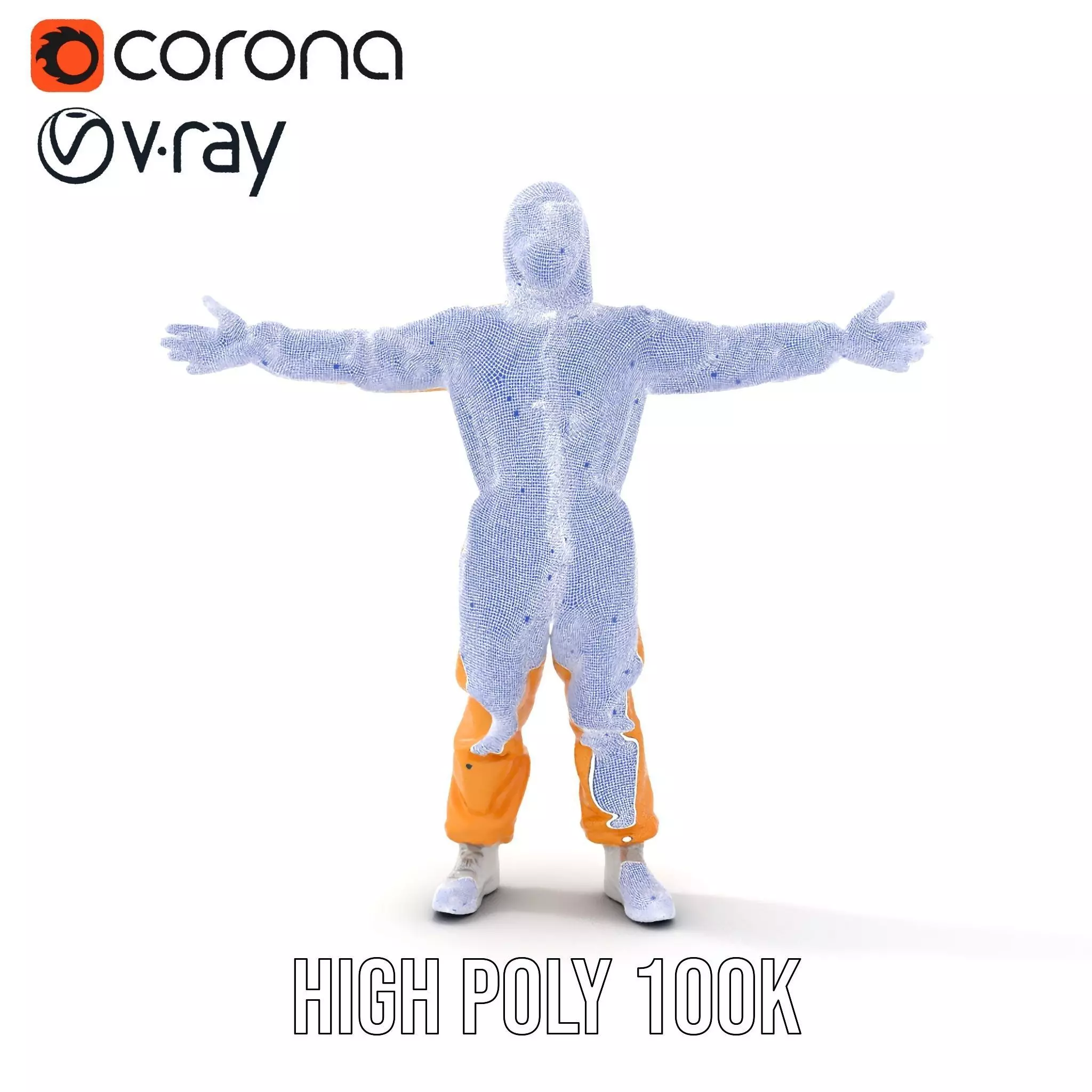 Yellow Protective Suit model pack Low-poly 3D model_34