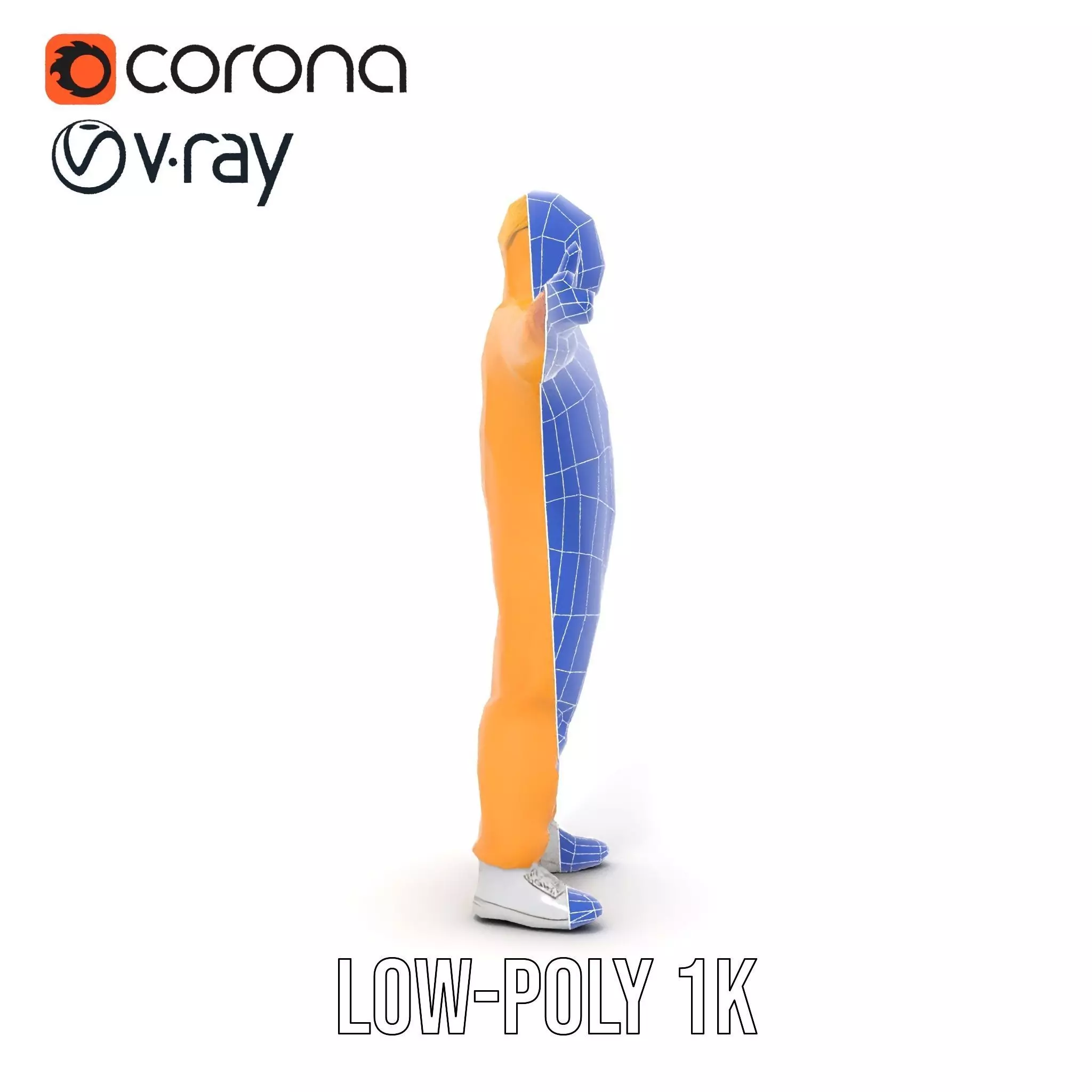 Yellow Protective Suit model pack Low-poly 3D model_14