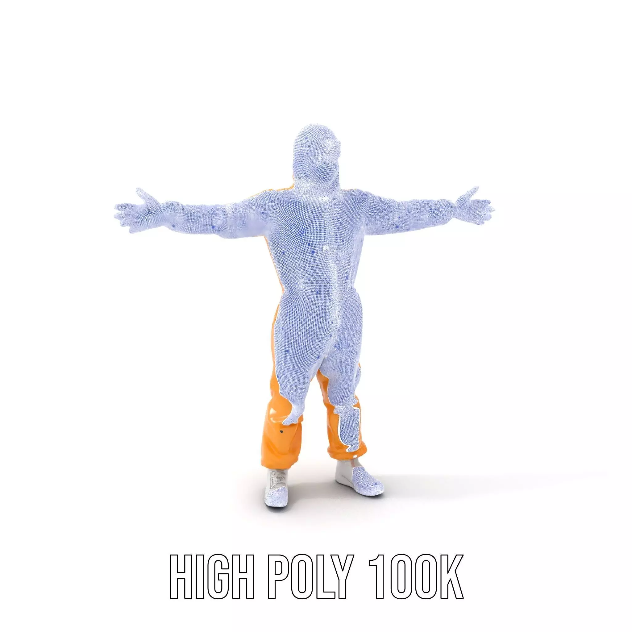 Yellow Protective Suit model pack Low-poly 3D model_4