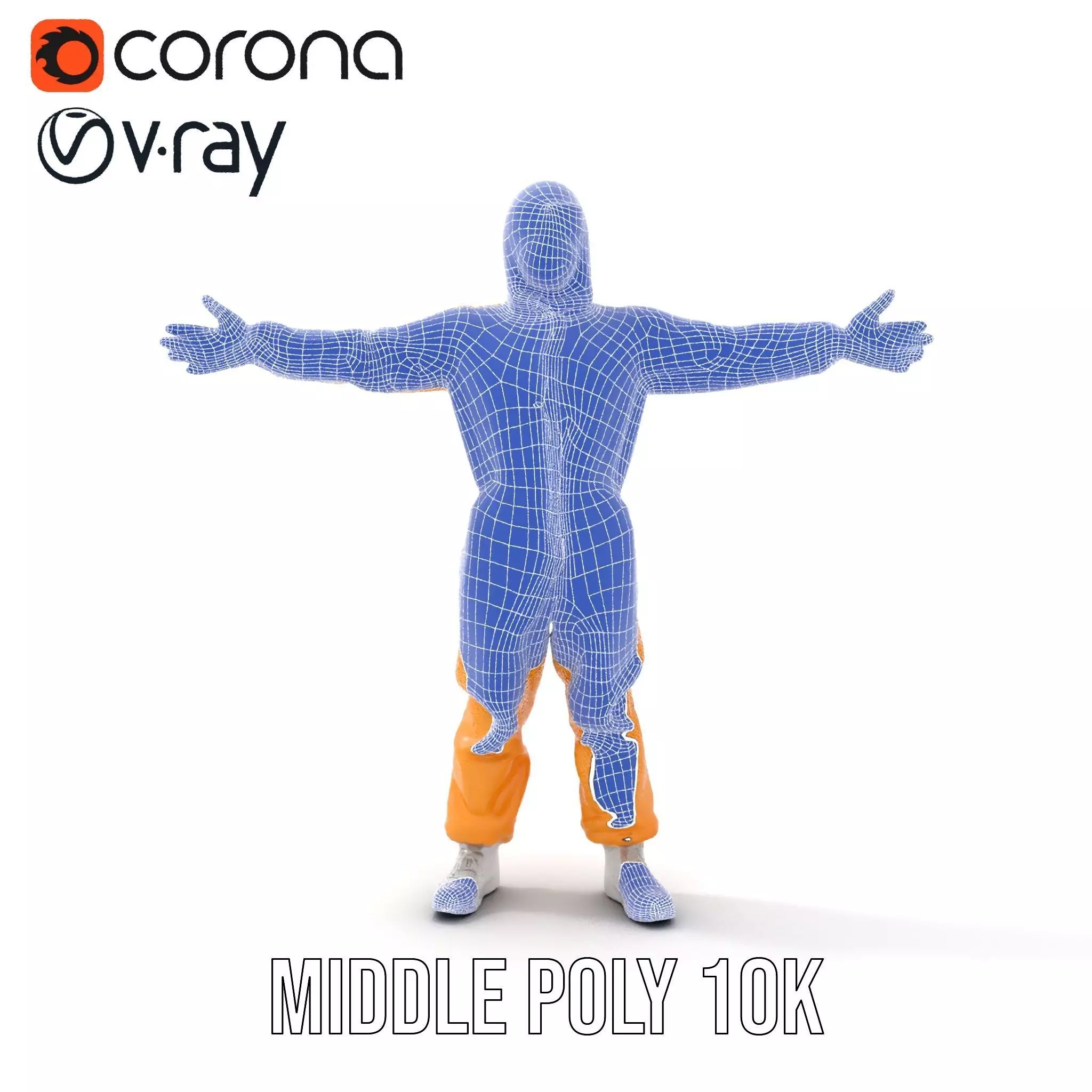 Yellow Protective Suit model pack Low-poly 3D model_24