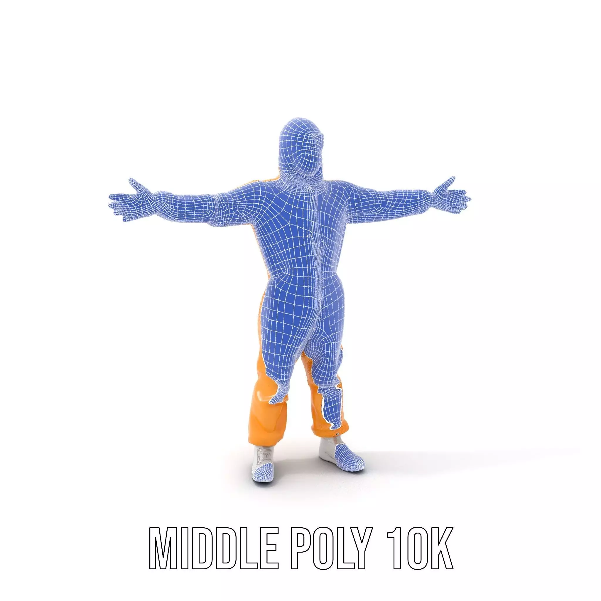 Yellow Protective Suit model pack Low-poly 3D model_6