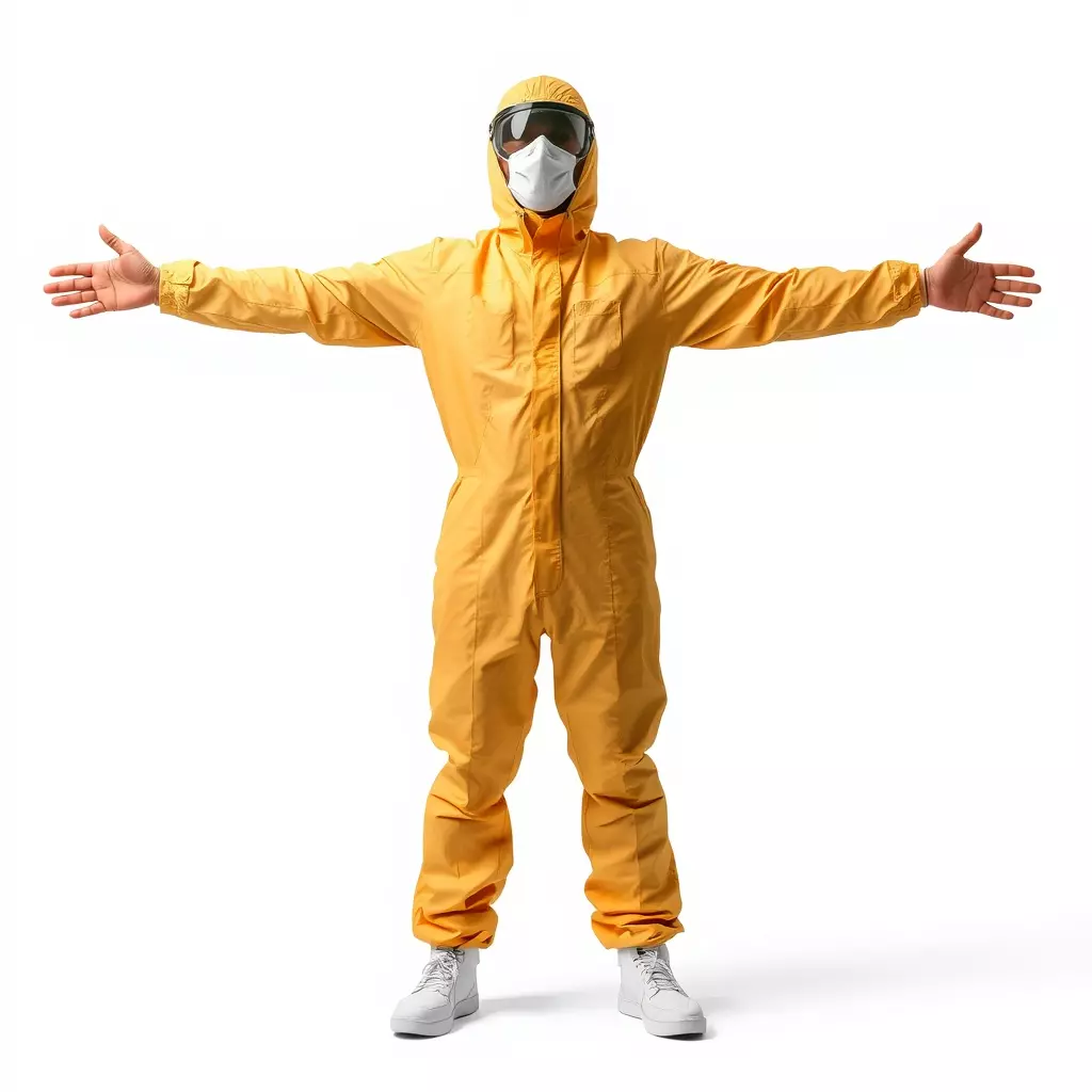Yellow Protective Suit model pack Low-poly 3D model_2