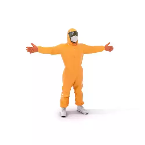 Yellow Protective Suit model pack Low-poly 3D model Yellow Protective Suit model pack Low-poly 3D model