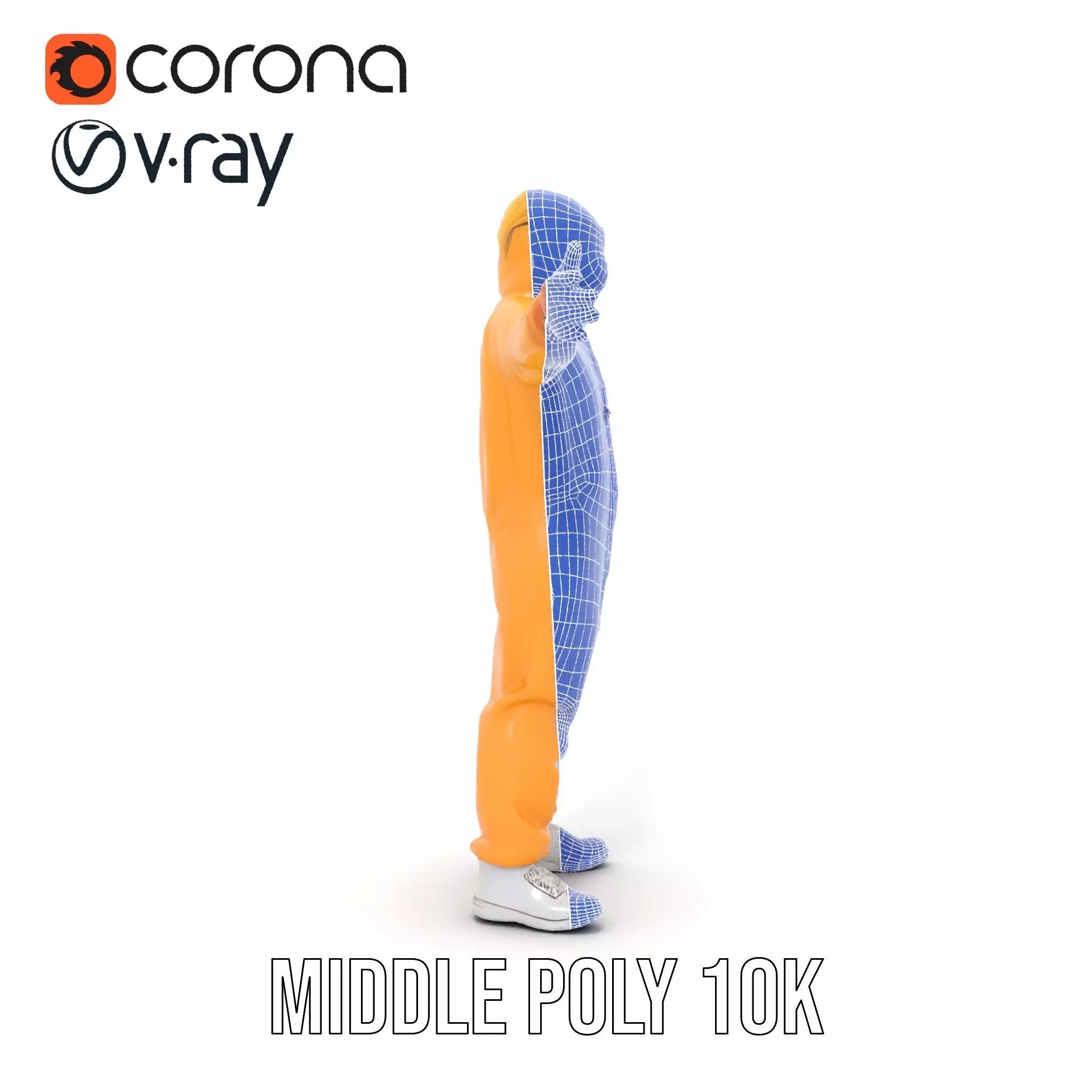 Yellow Protective Suit model pack Low-poly 3D model_30