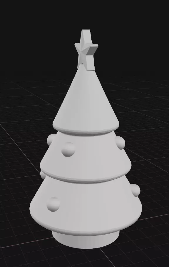 miniature Christmas tree 3D print model_2