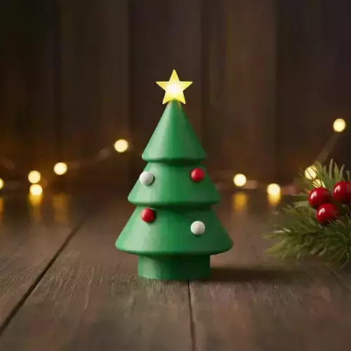 miniature Christmas tree 3D print model