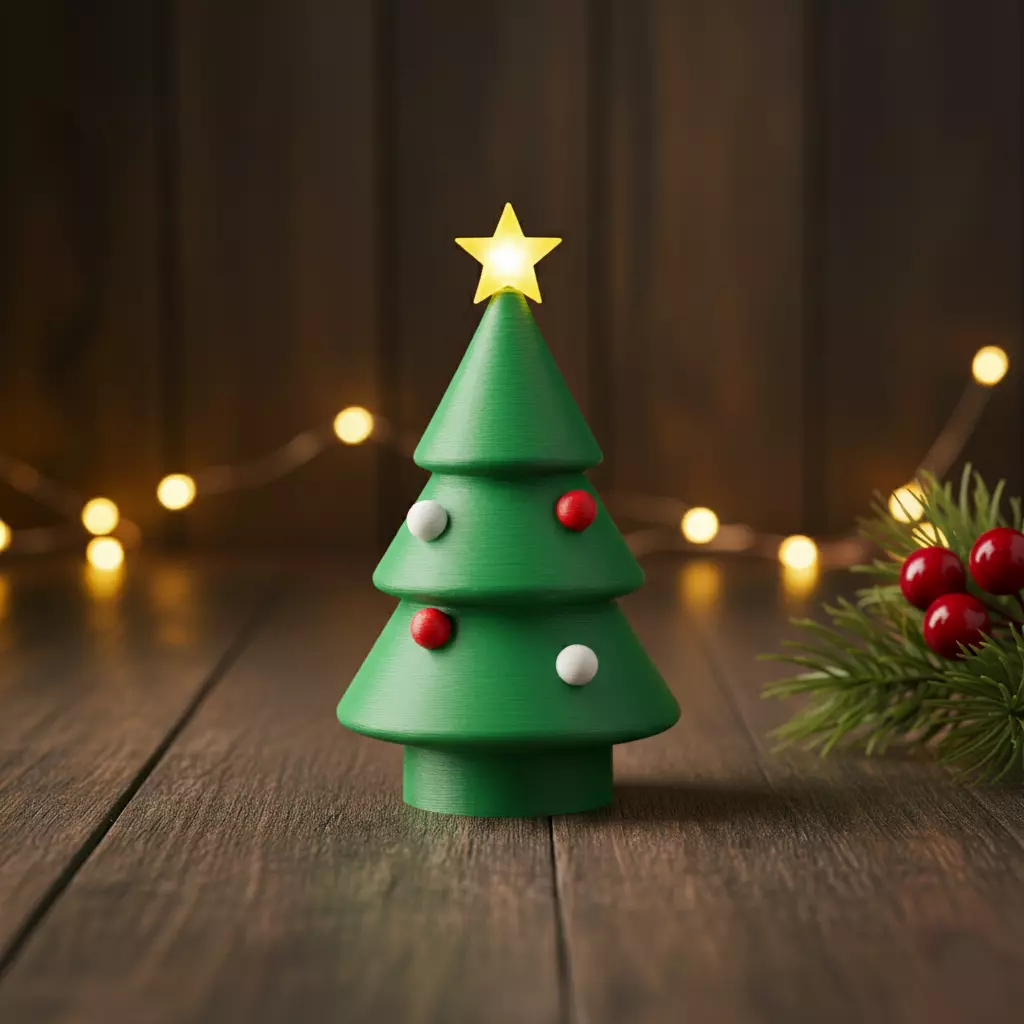 miniature Christmas tree 3D print model_0