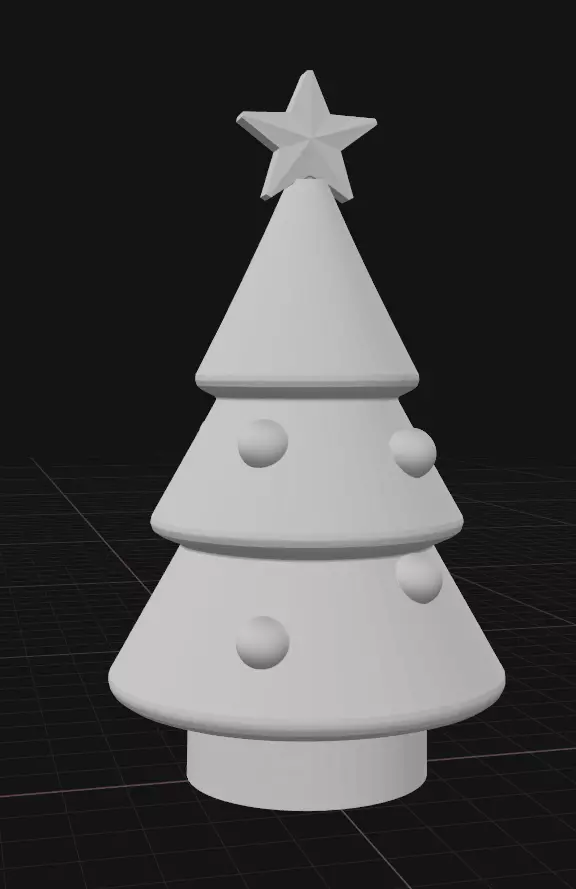 miniature Christmas tree 3D print model_1