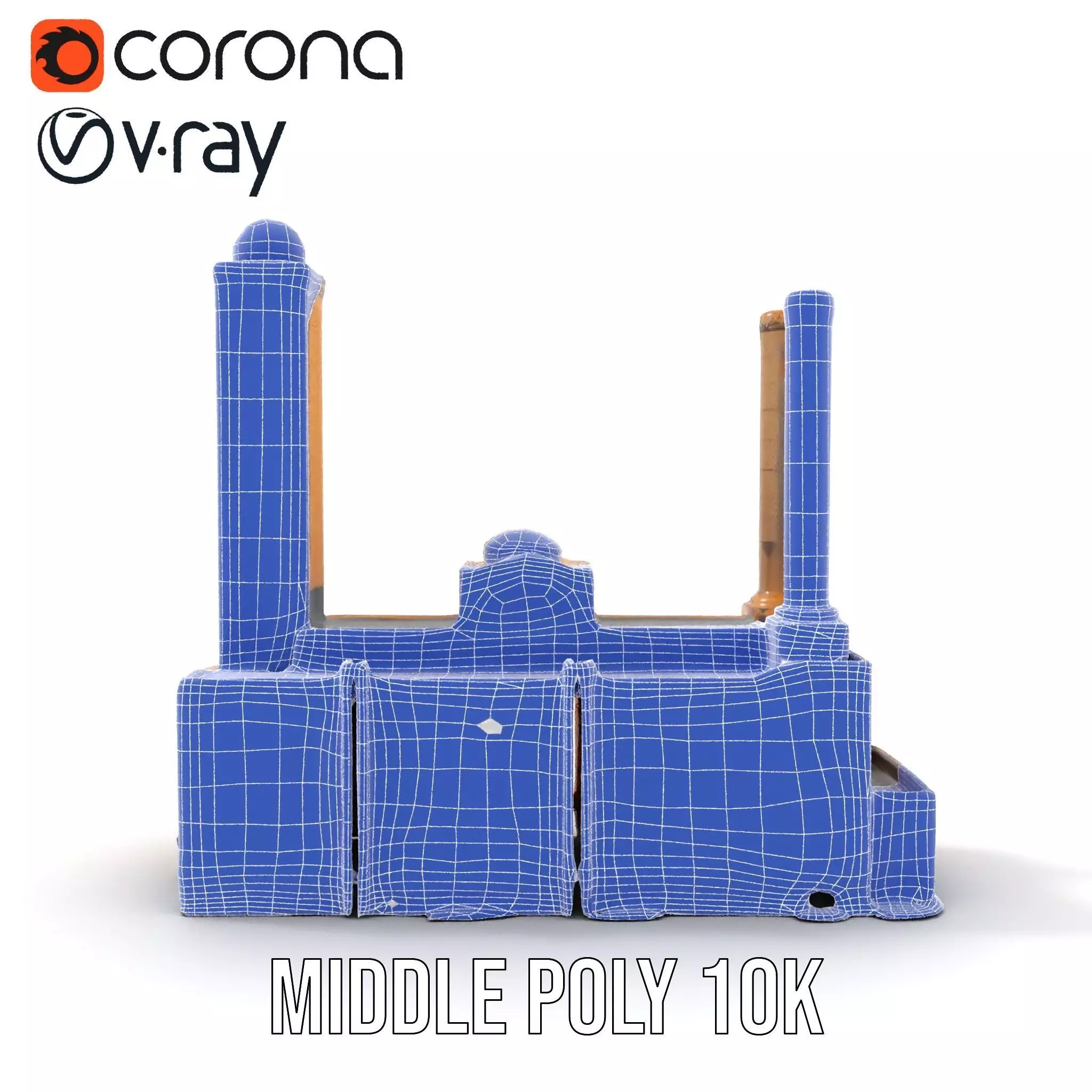 Industrial Power Plant model pack Low-poly 3D model_29