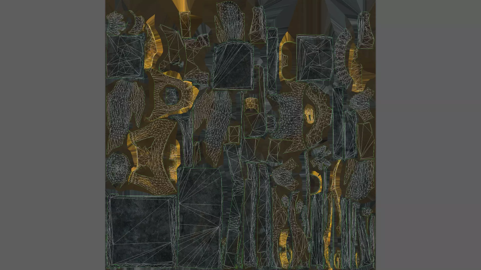 Egyptian Statue V1 PBR Low-poly 3D model_10