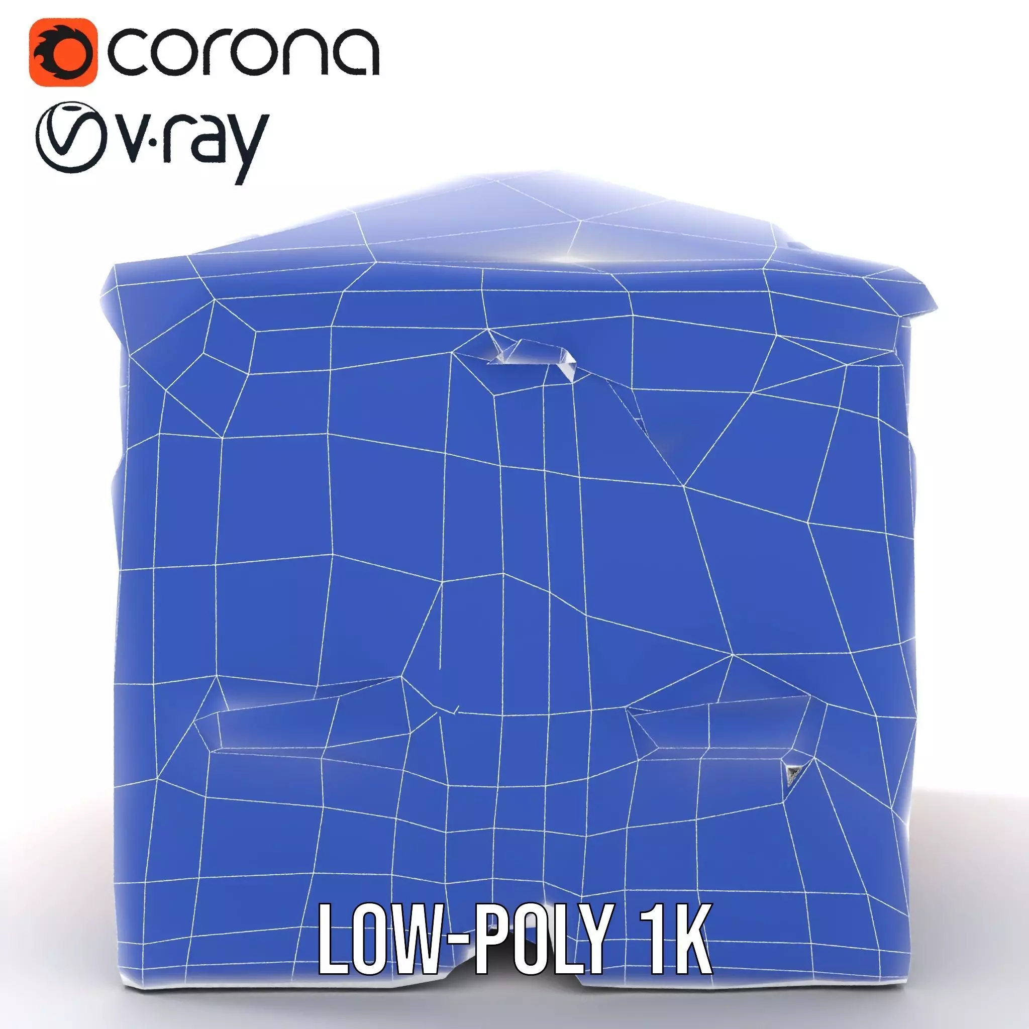 Pink Victorian Building model pack Low-poly 3D model_30