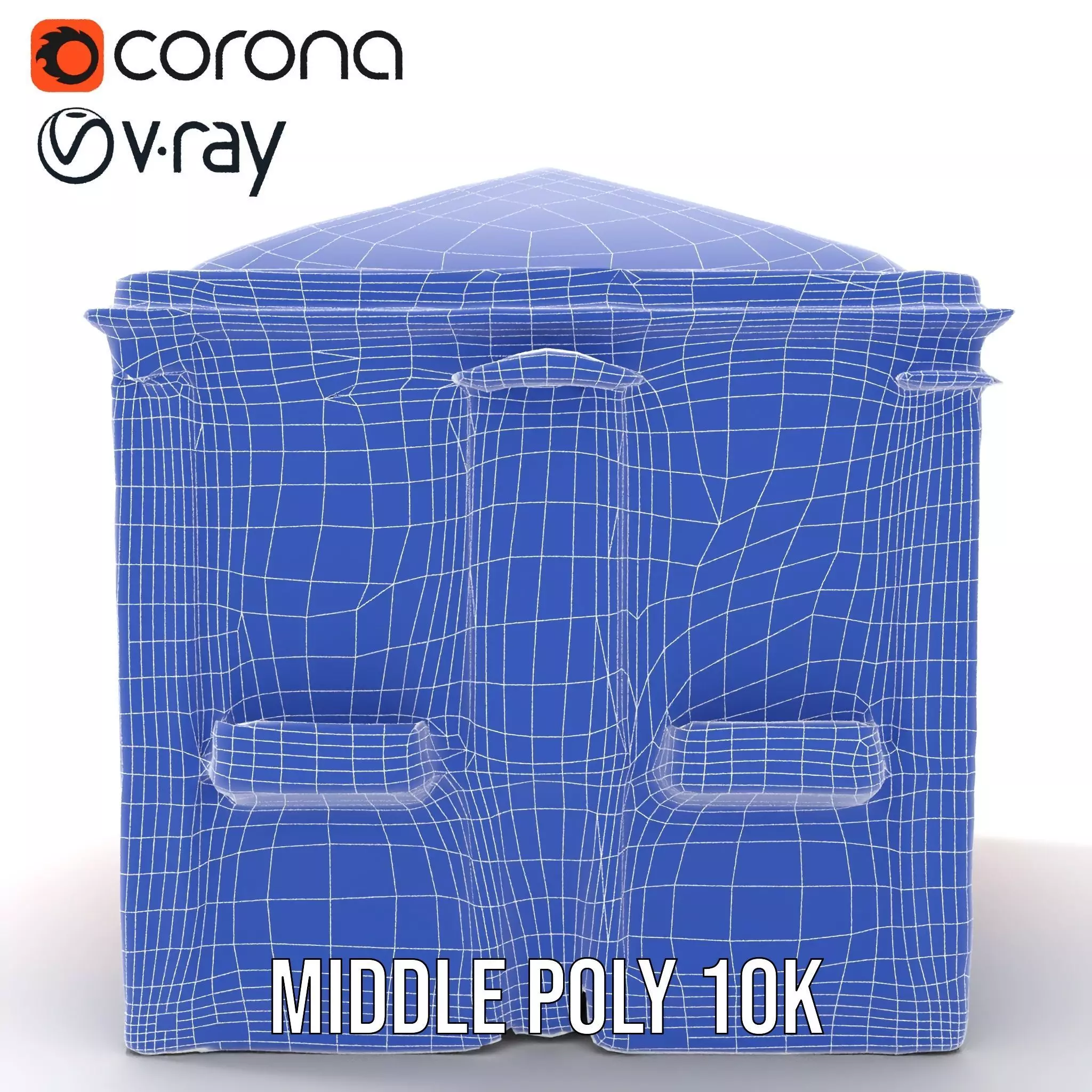 Pink Victorian Building model pack Low-poly 3D model_29