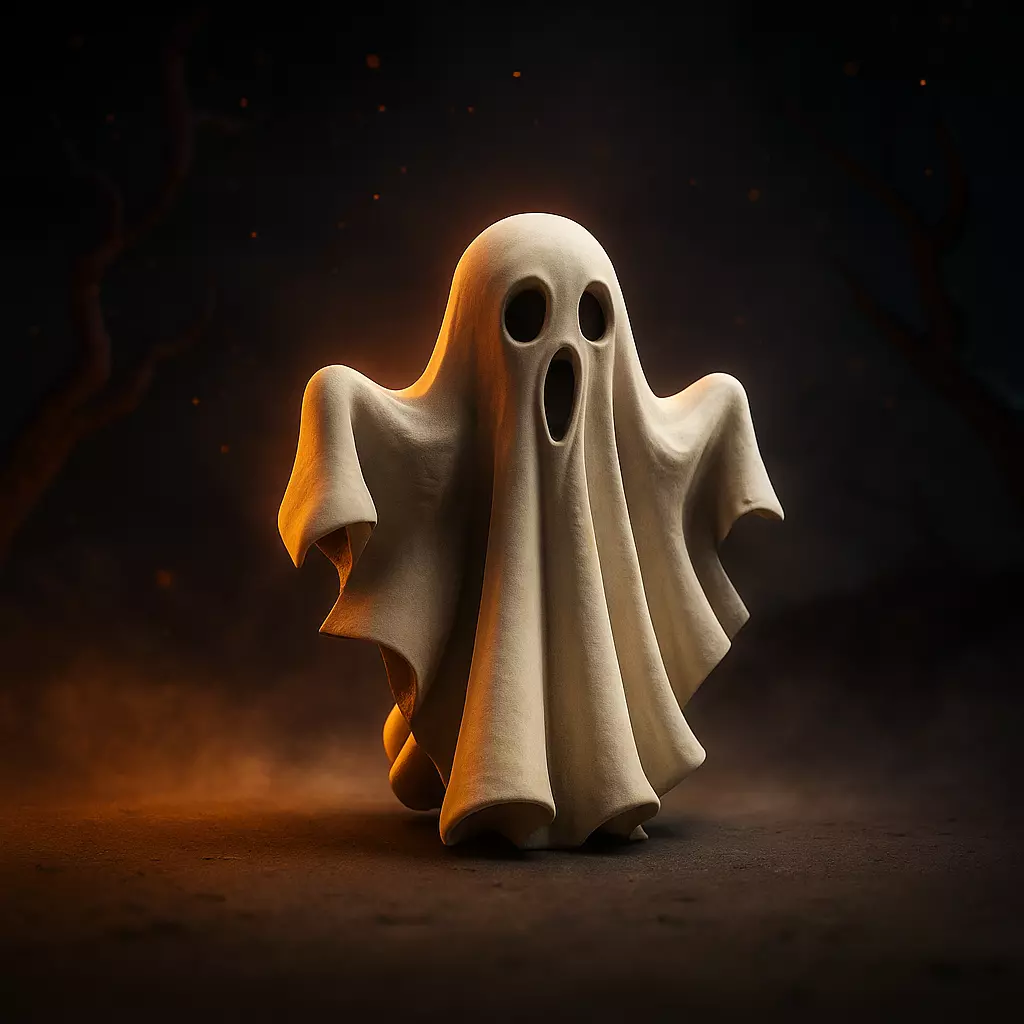 Cute Halloween Ghost - 3D Printable Halloween Decoration 3D print model