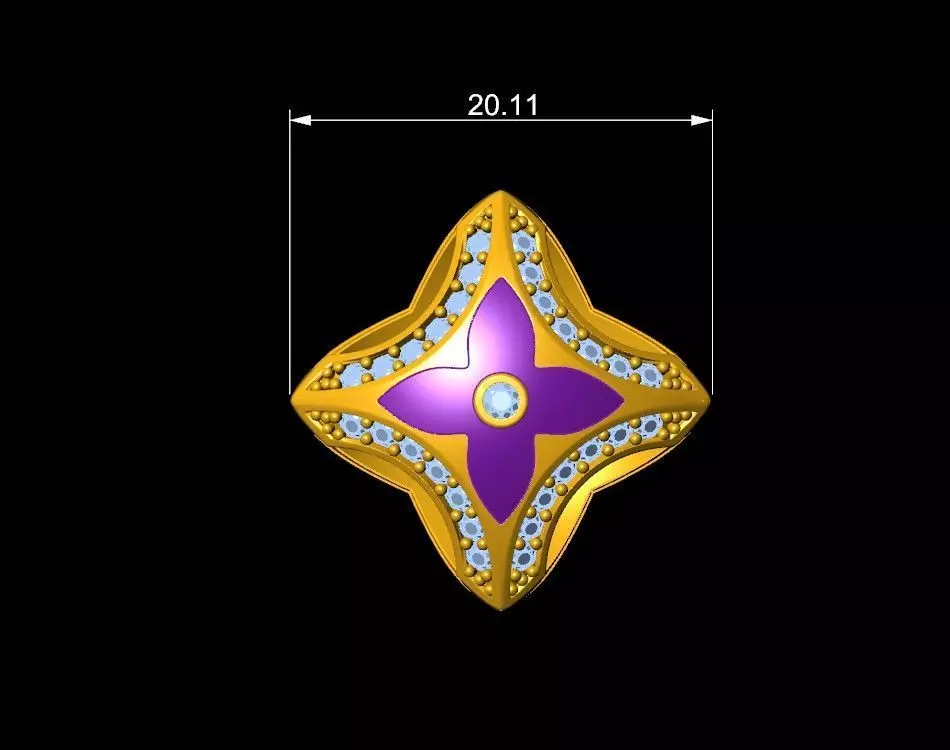  Ever Blossom Necklace Ready for 3D printing 3D print model_1