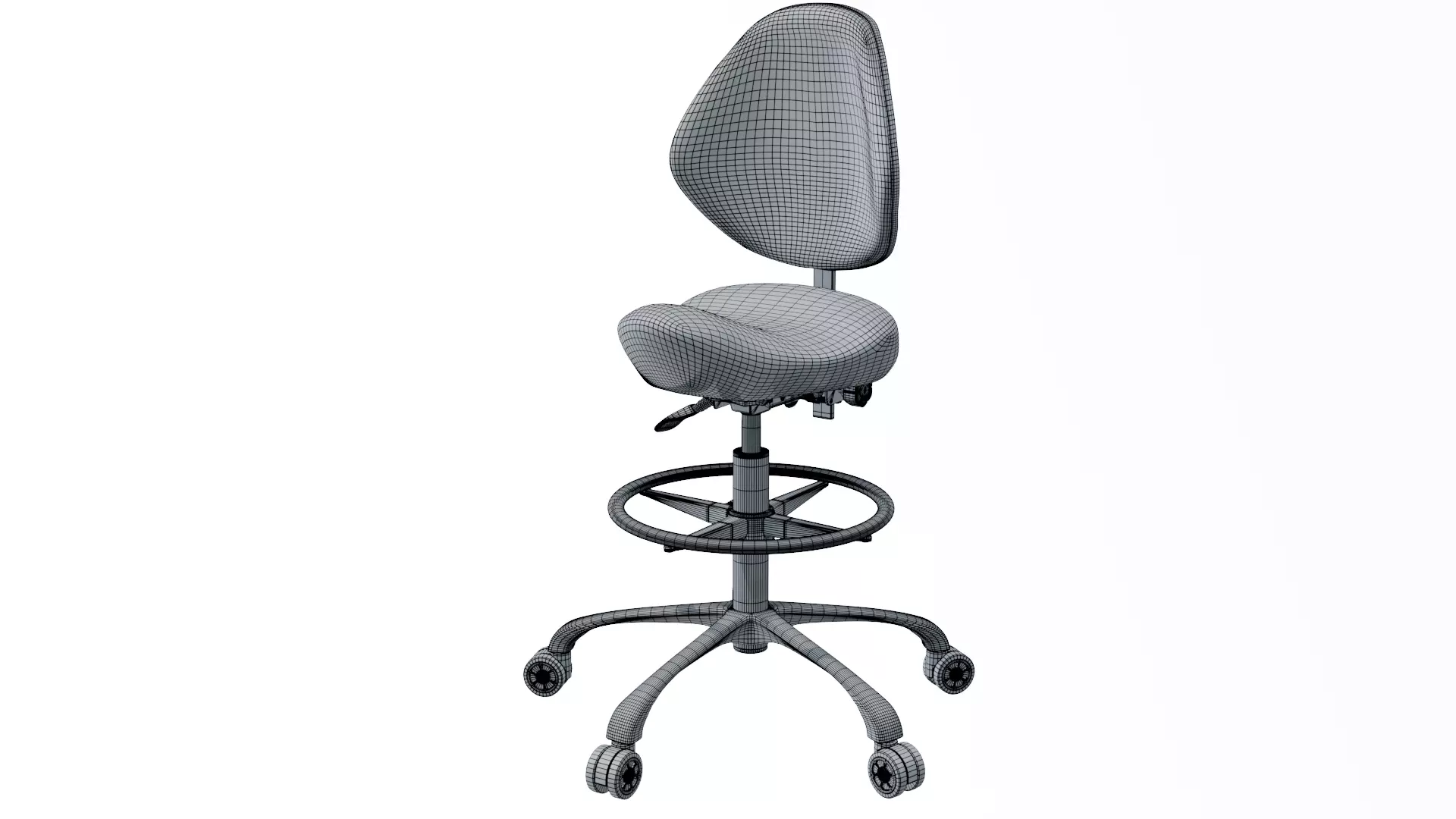 Chair Low-poly 3D model_14