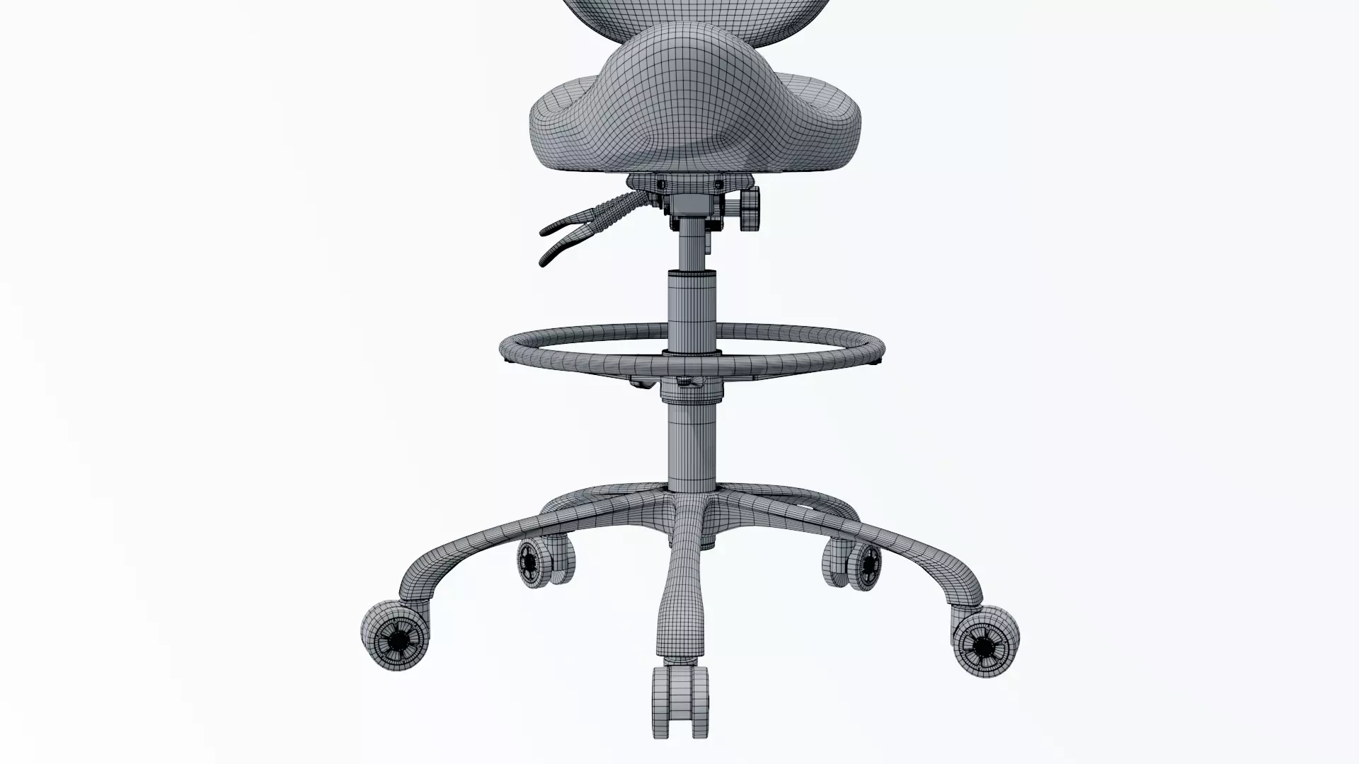 Chair Low-poly 3D model_15