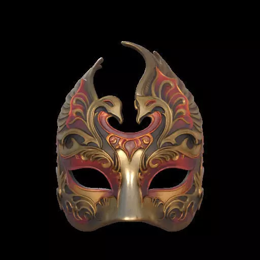 Regal Bird Inspired Mask 3D print model
