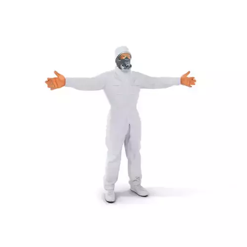 White Hazmat Suit model pack