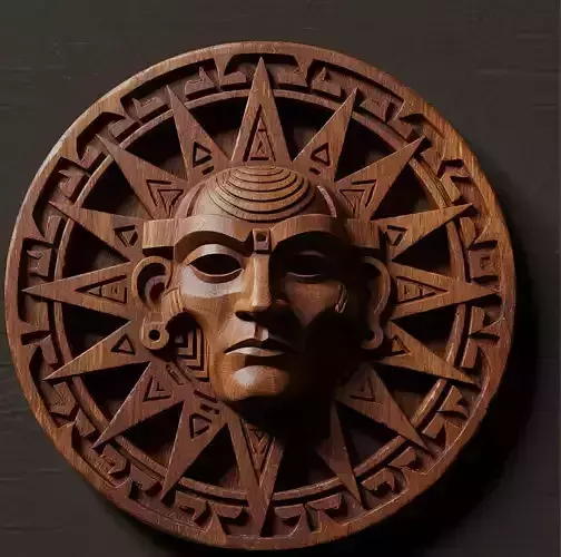 Sun God Carving