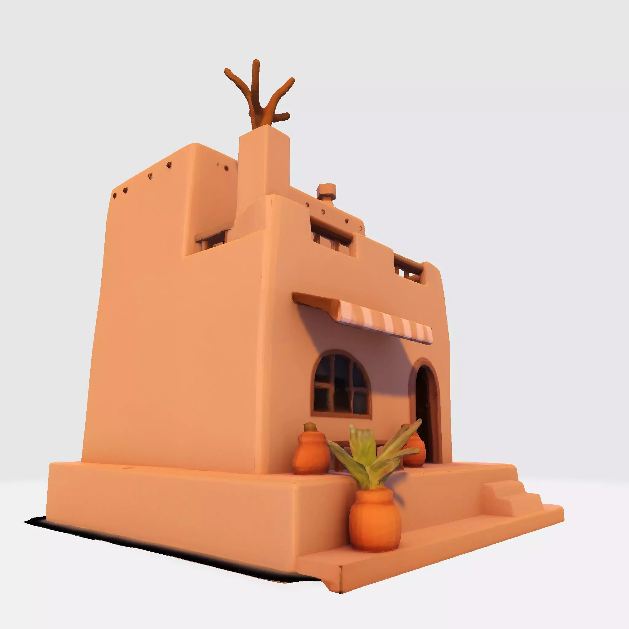 Desert Oasis Home 3D Model 3D print model_19