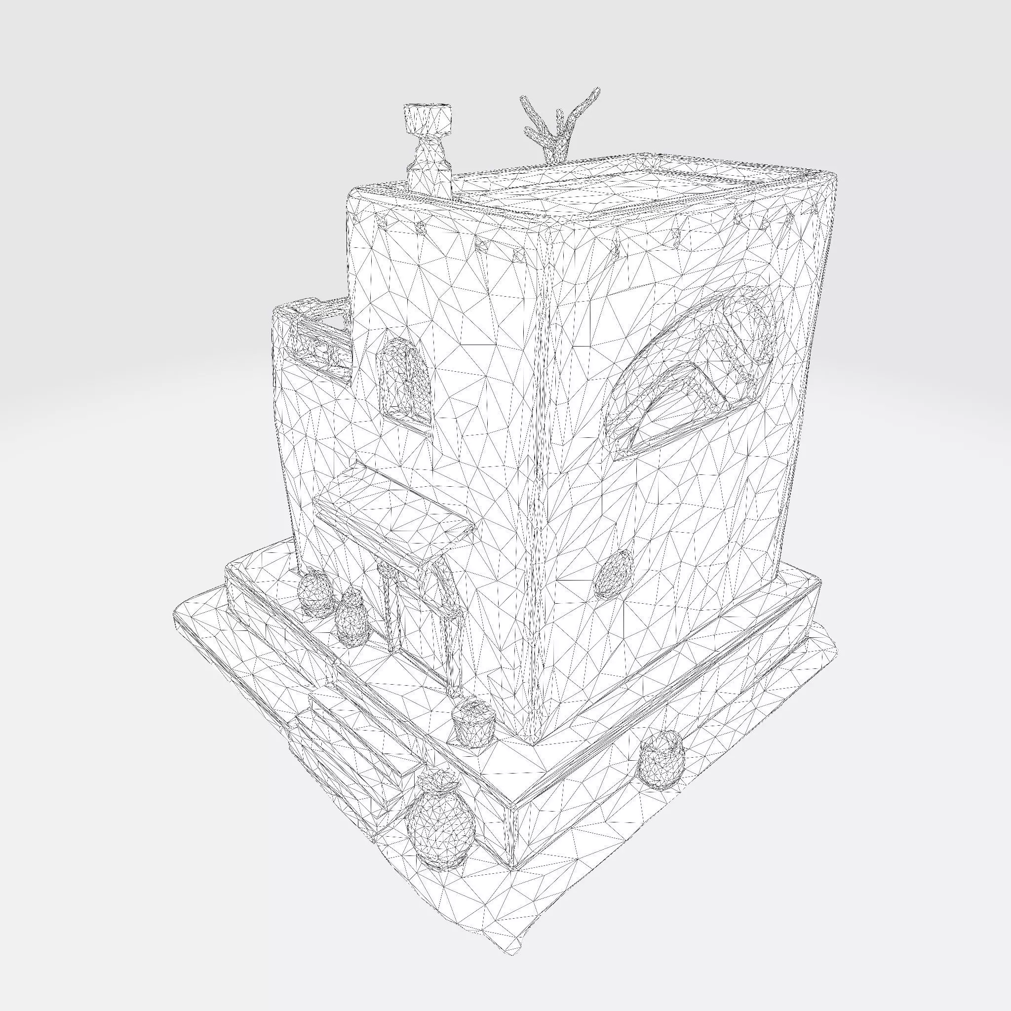 Desert Oasis Home 3D Model 3D print model_33