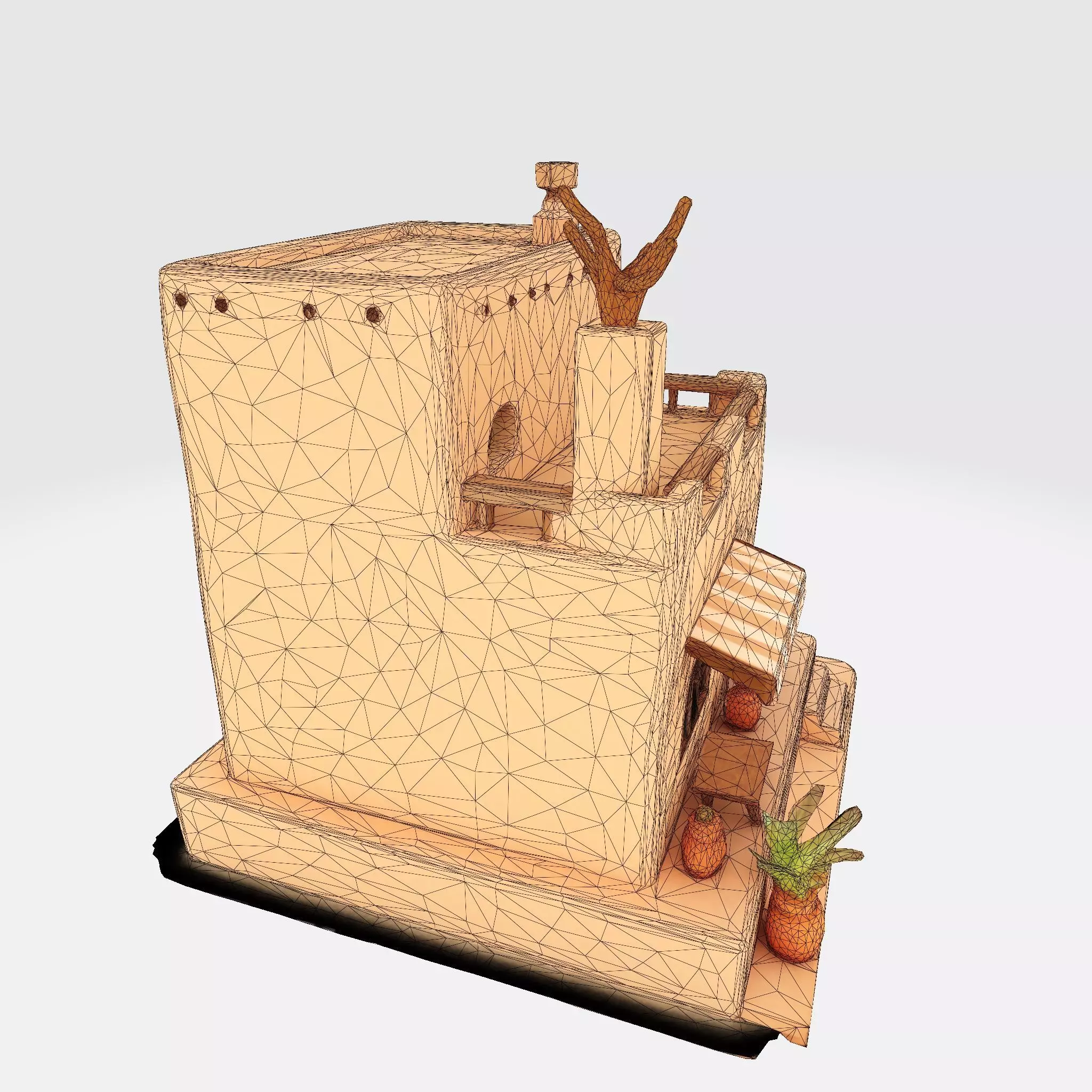Desert Oasis Home 3D Model 3D print model_28