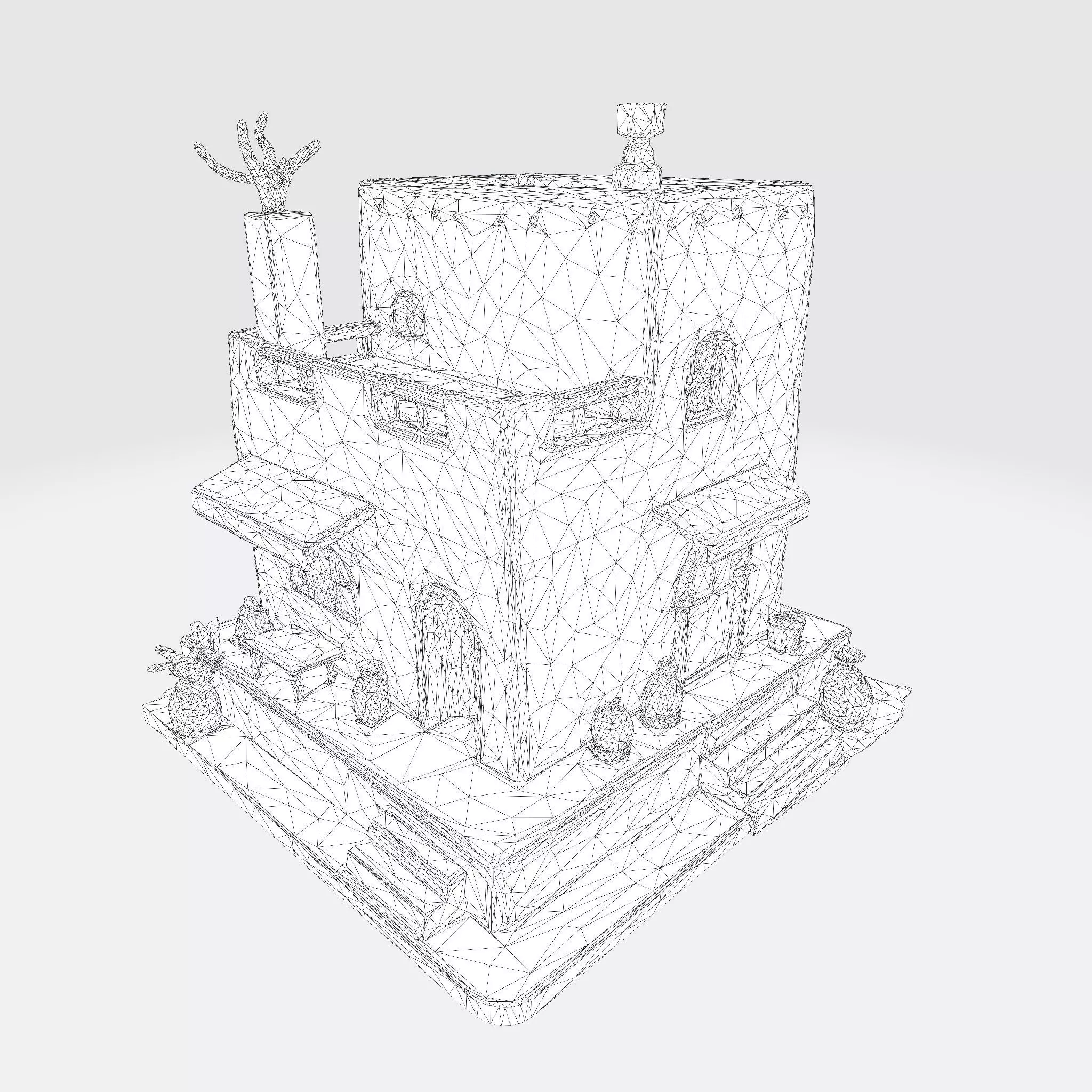 Desert Oasis Home 3D Model 3D print model_31