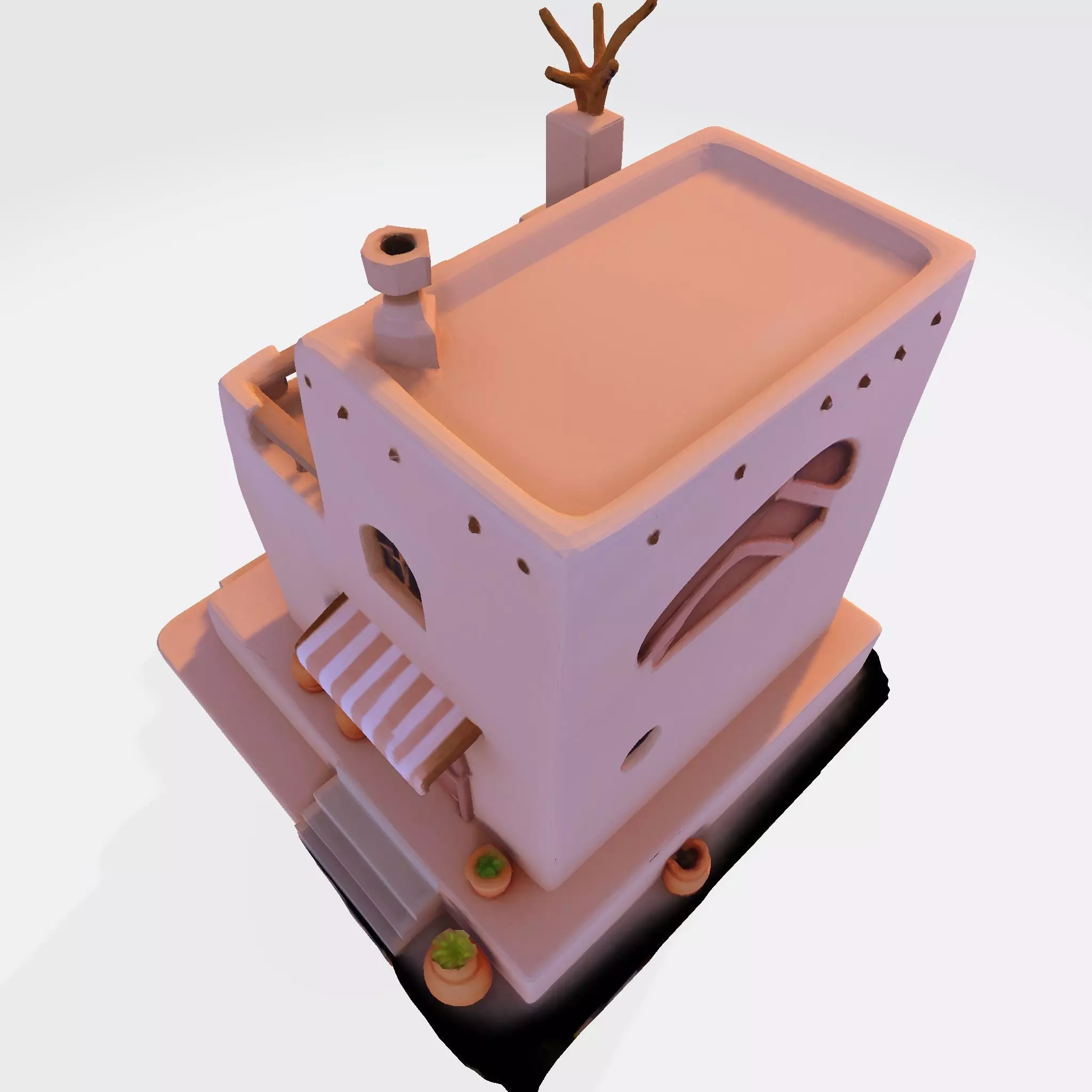 Desert Oasis Home 3D Model 3D print model_16