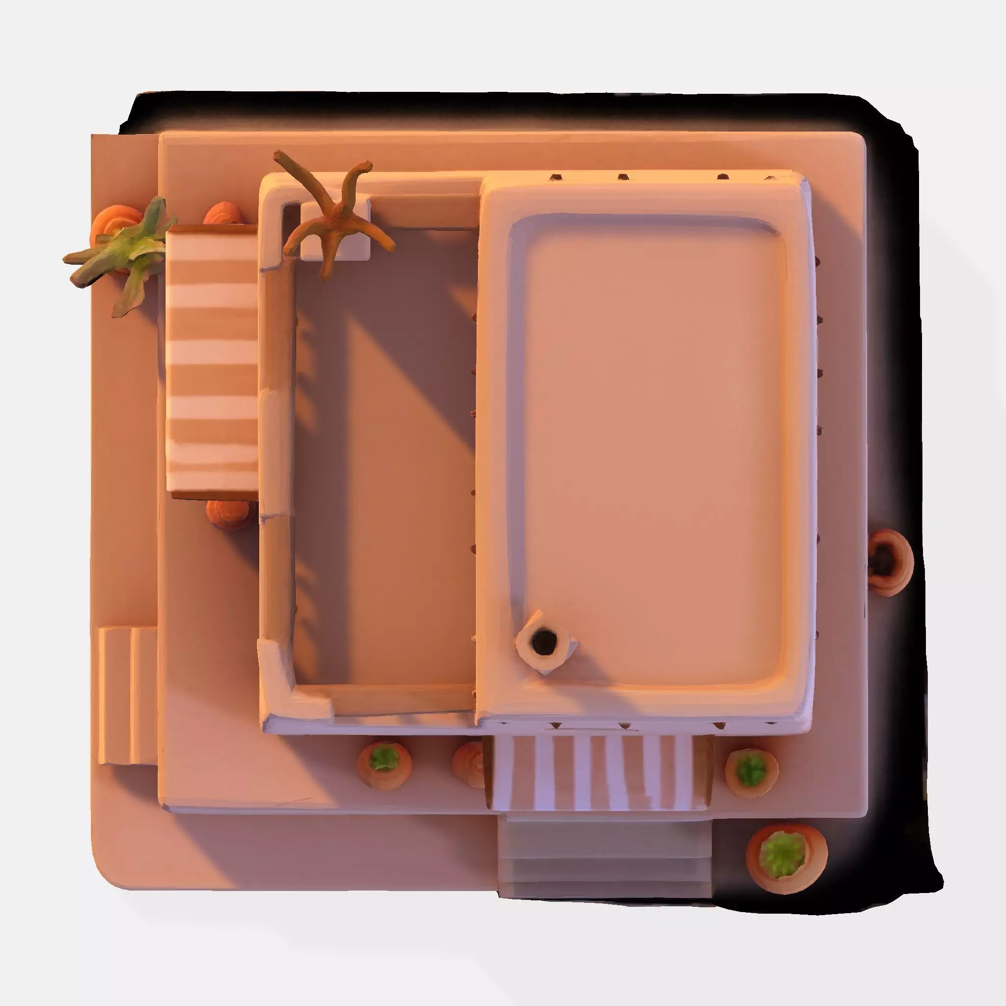 Desert Oasis Home 3D Model 3D print model_23