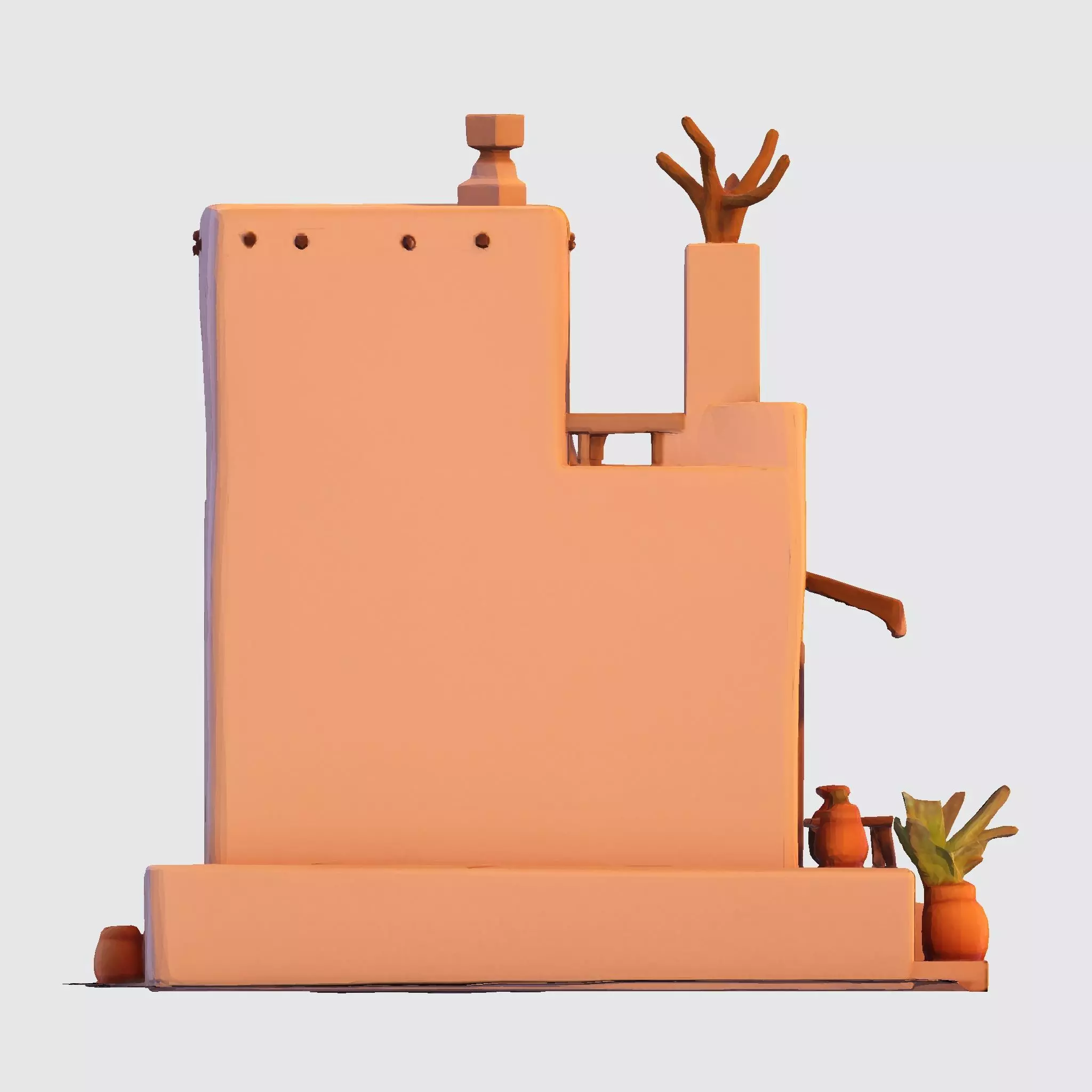 Desert Oasis Home 3D Model 3D print model_22