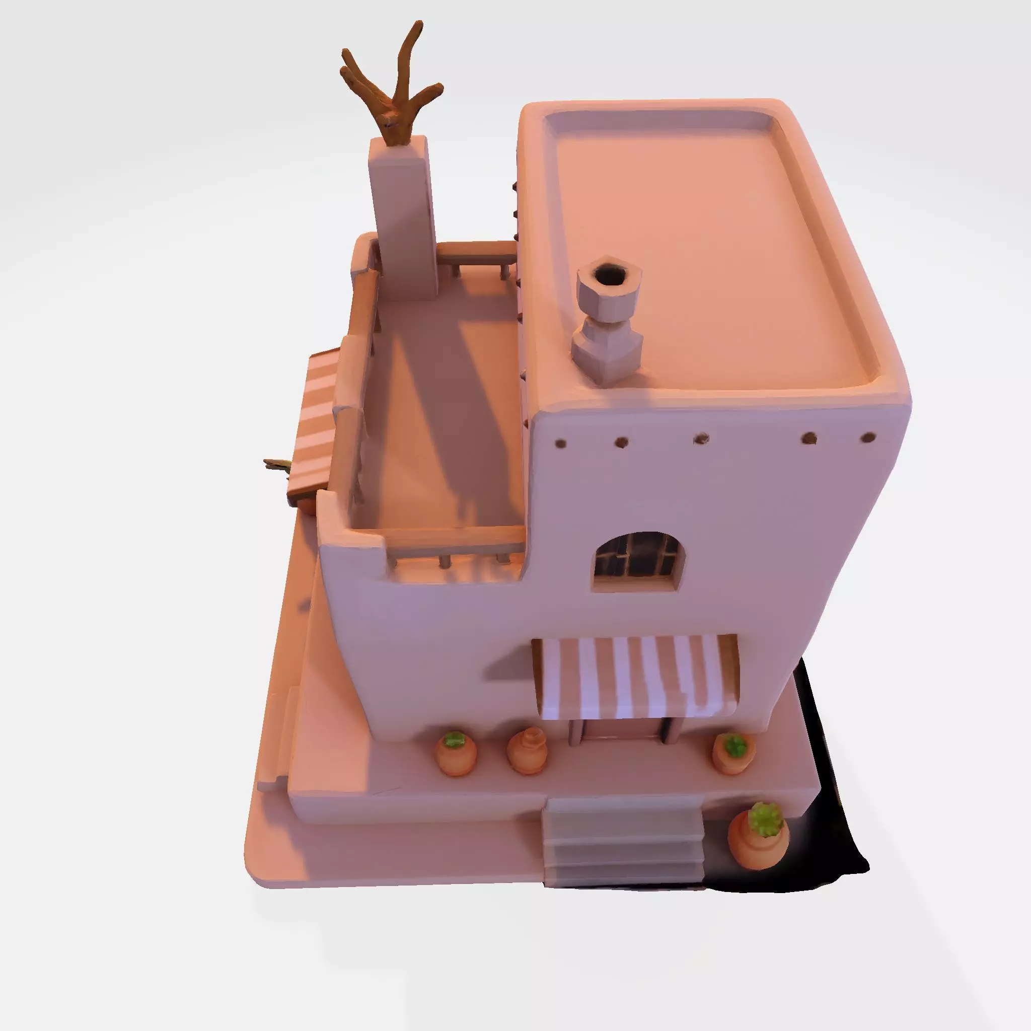 Desert Oasis Home 3D Model 3D print model_14