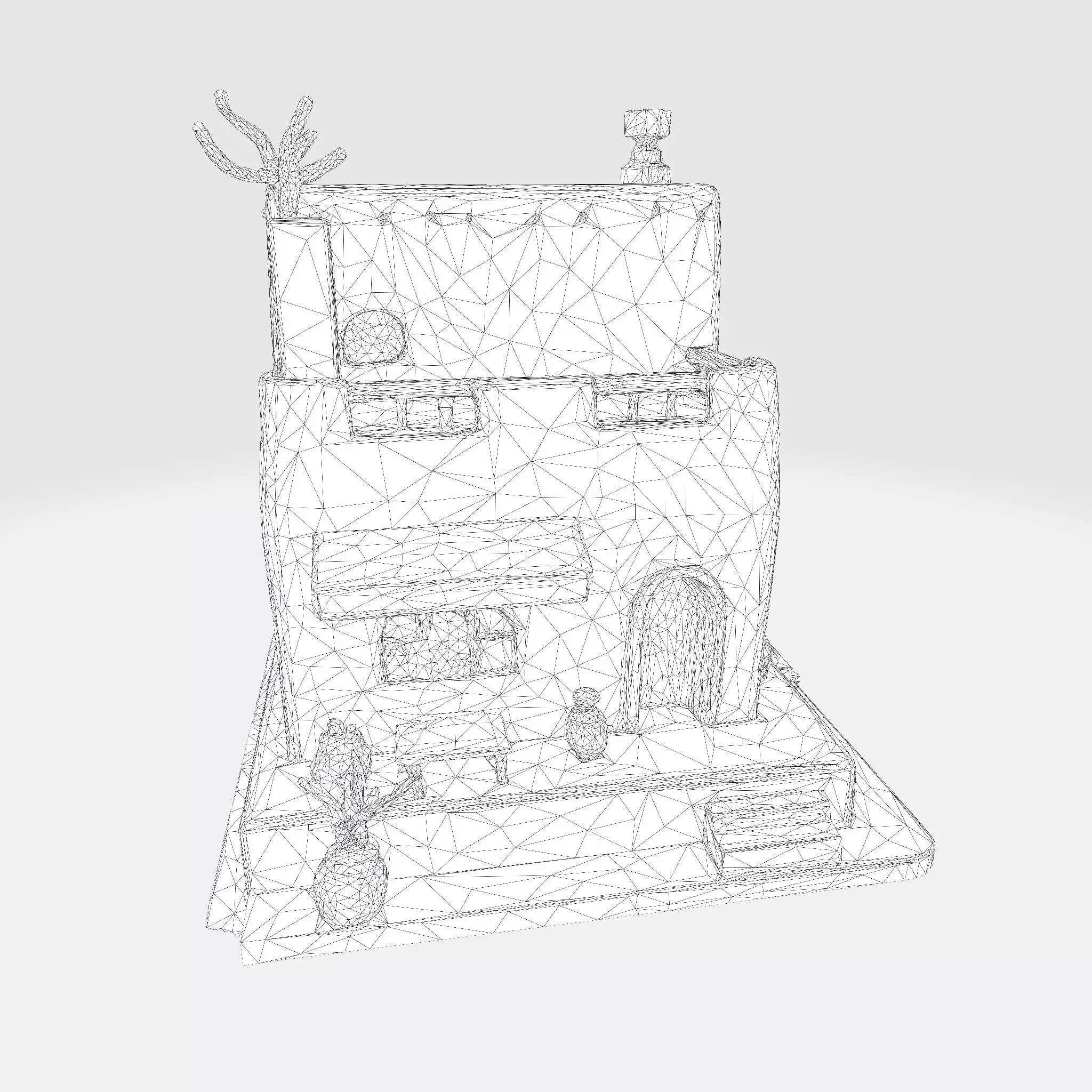 Desert Oasis Home 3D Model 3D print model_30