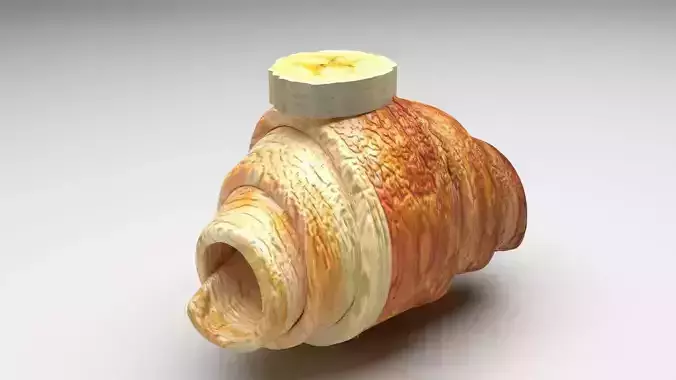 Croissant With Banana