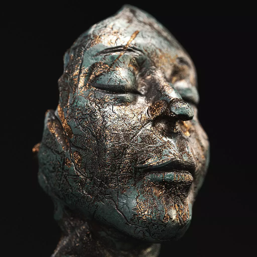 Face Sculpture 3D Model 3D model_3