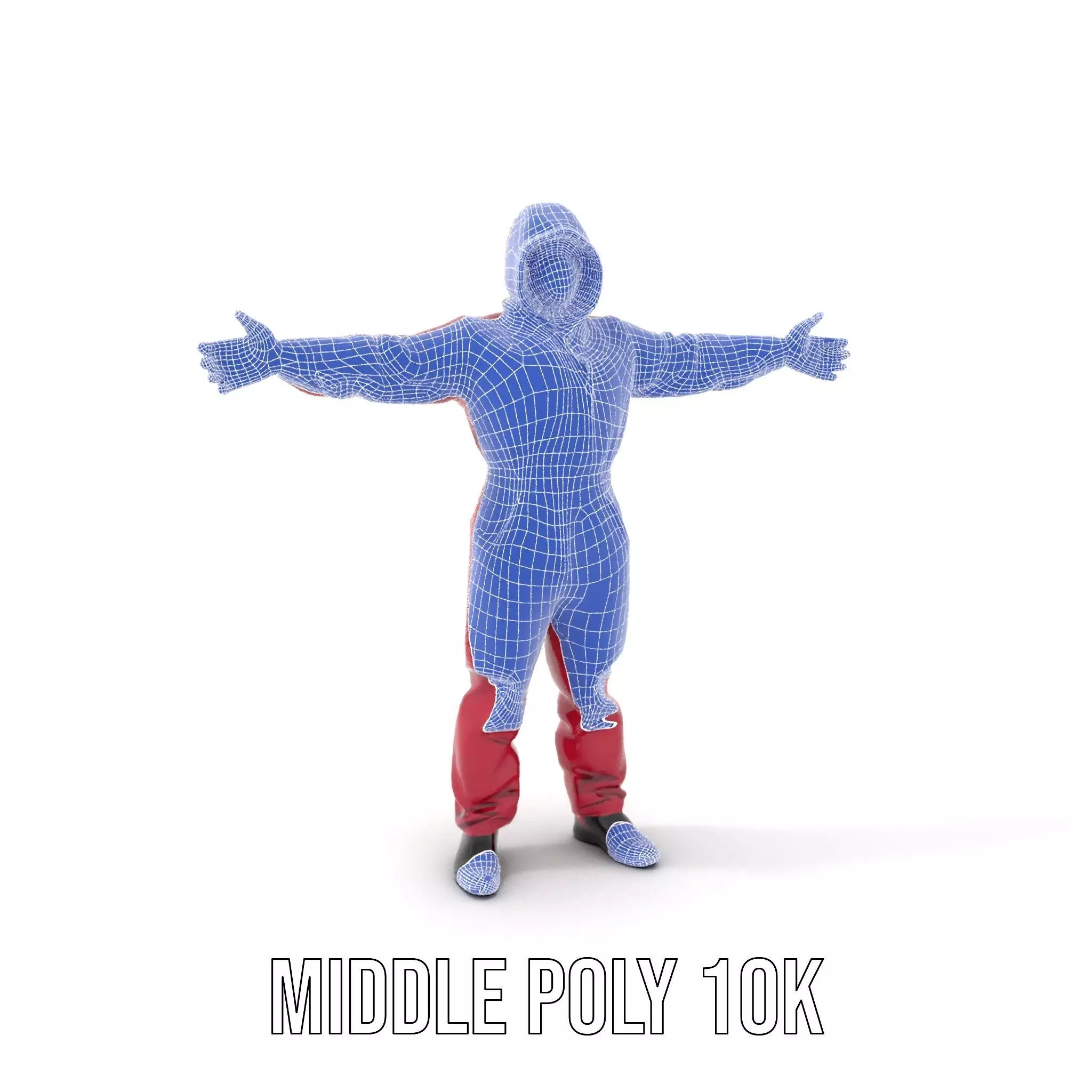 Red Protective Suit model pack Low-poly 3D model_18