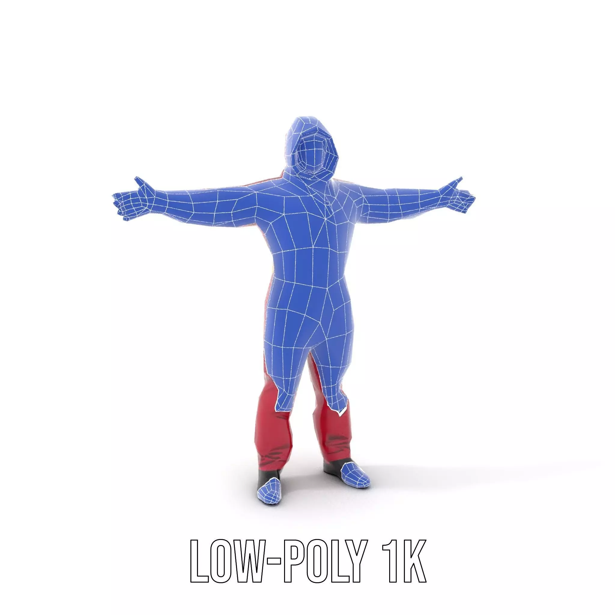Red Protective Suit model pack Low-poly 3D model_9